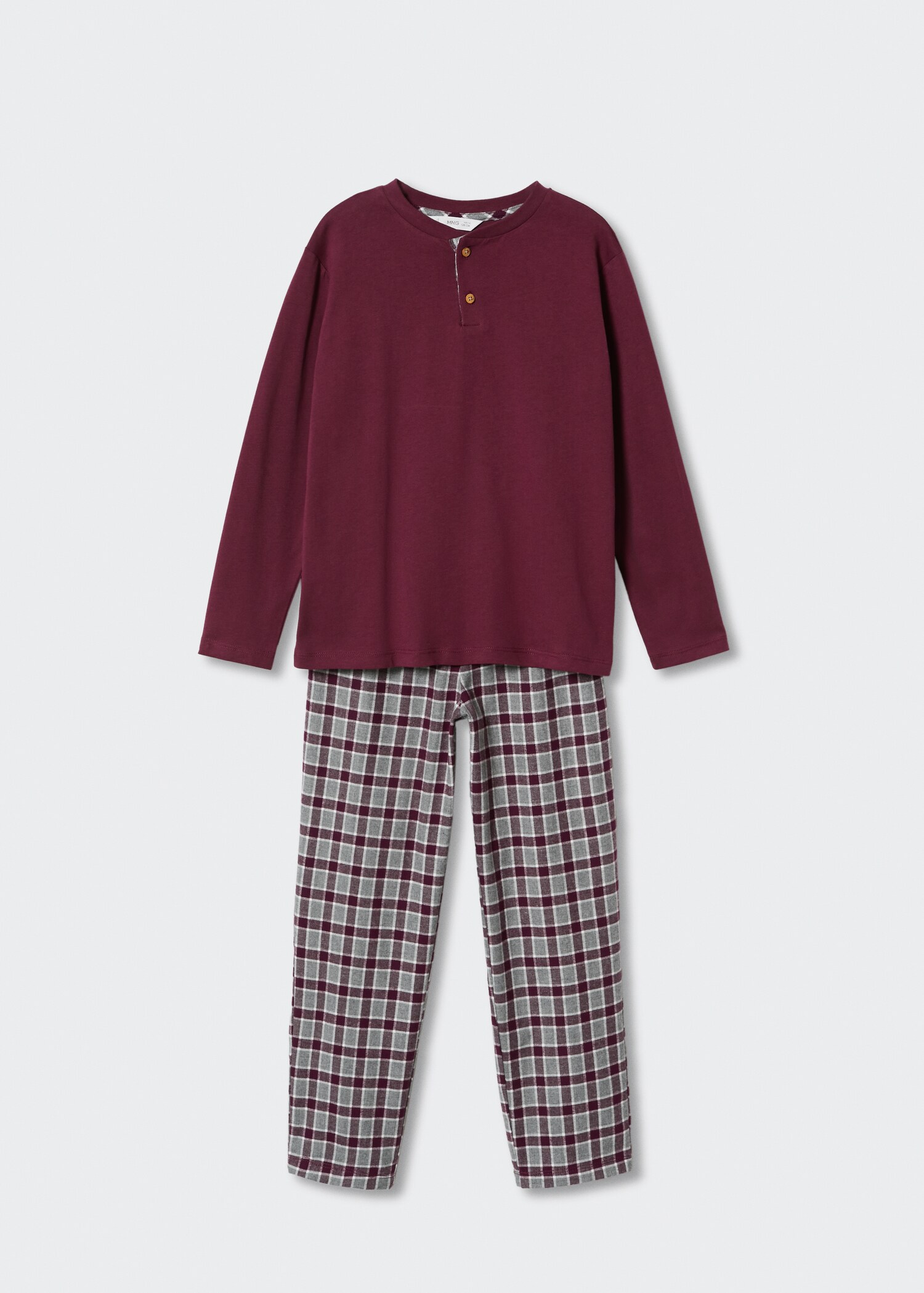 Two-pieces check long pyjamas - Details of the article 8