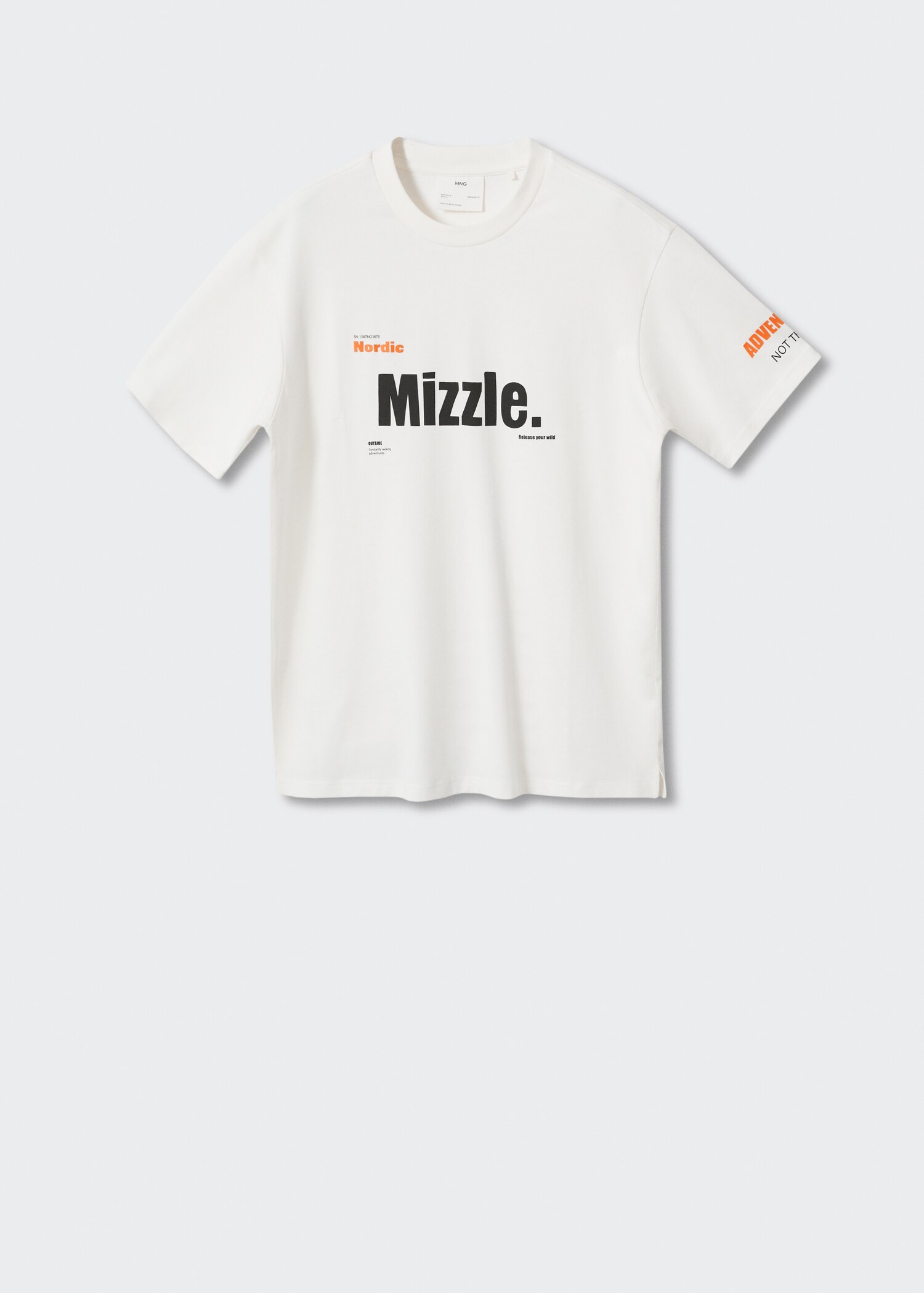 Printed cotton-blend t-shirt - Article without model