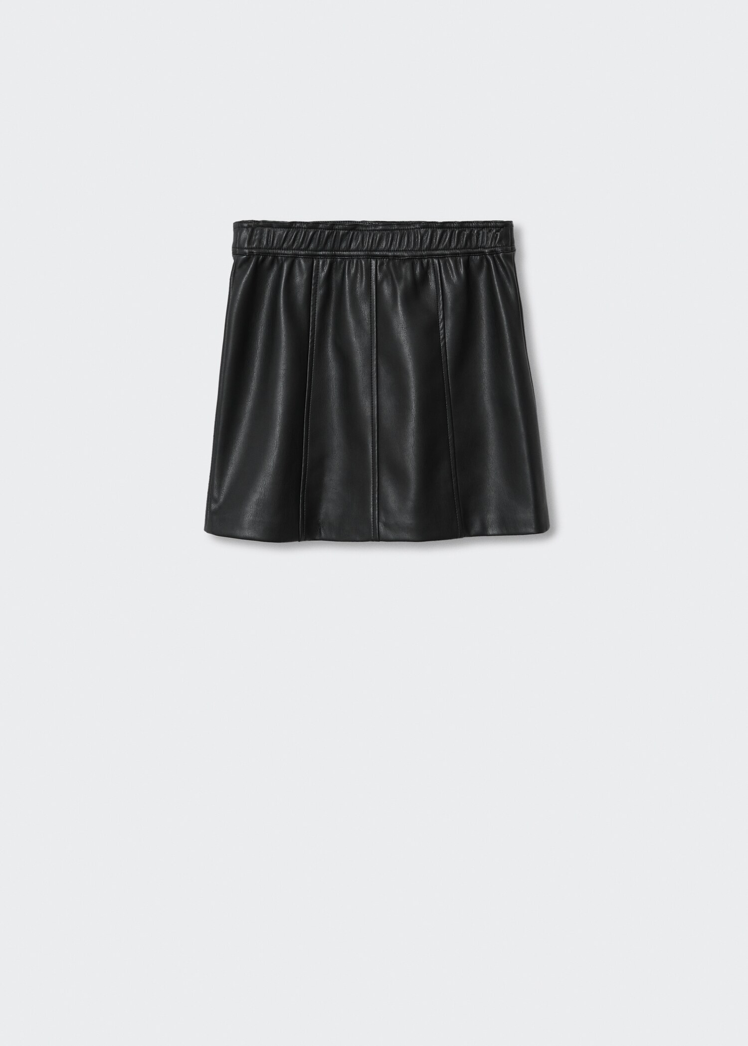 Leather-effect skirt - Reverse of the article