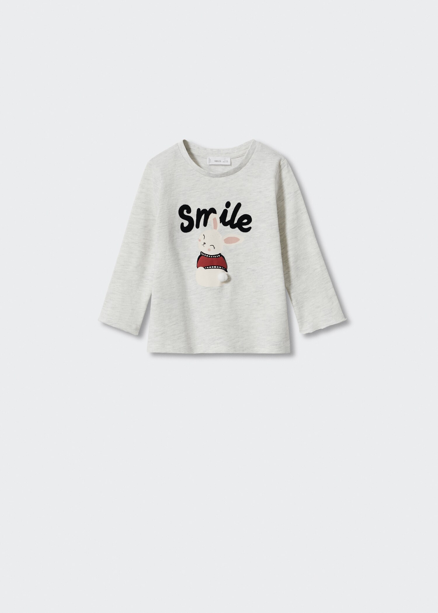 Bedrukt T-shirt met lange mouwen - Artikel zonder model
