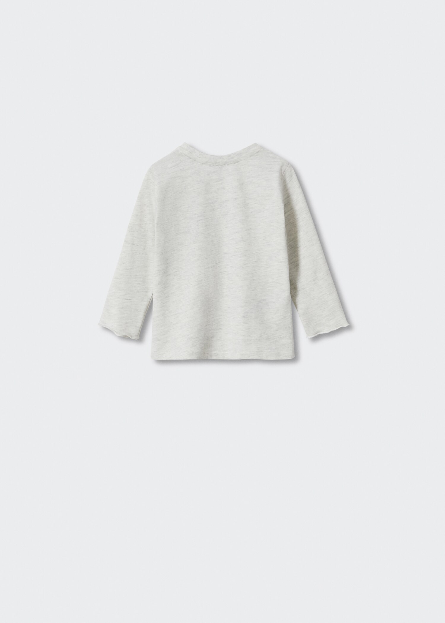 Bedrukt T-shirt met lange mouwen - Achterkant van het artikel