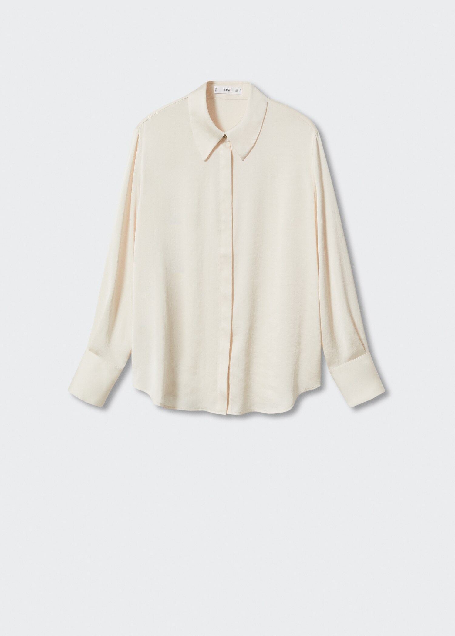 Satin finish flowy shirt - Article without model