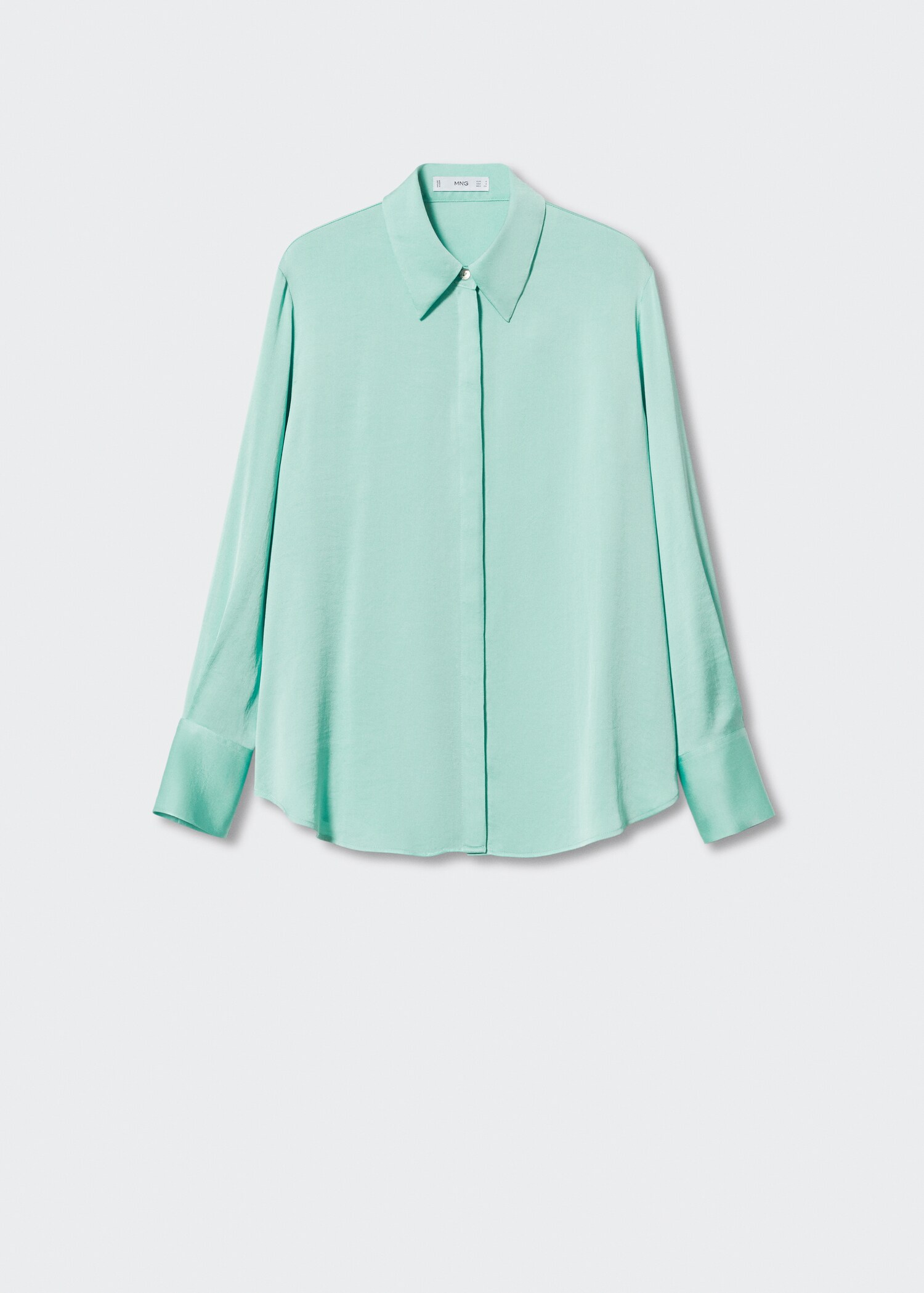 Satin finish flowy shirt - Article without model