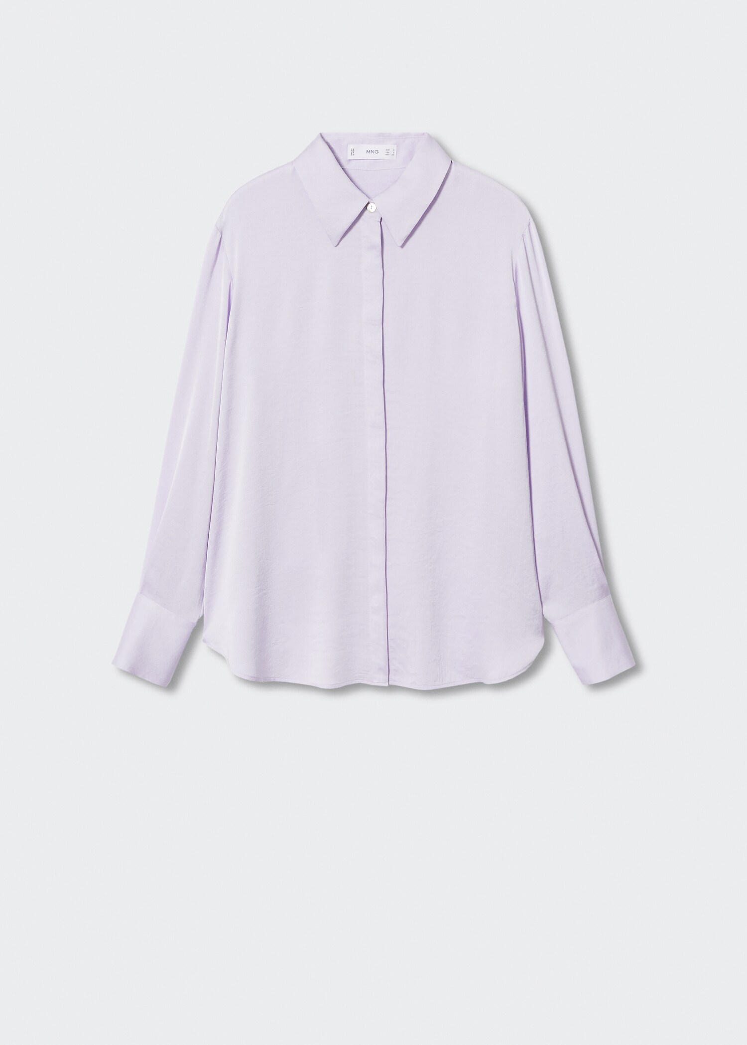 Satin finish flowy shirt - Article without model
