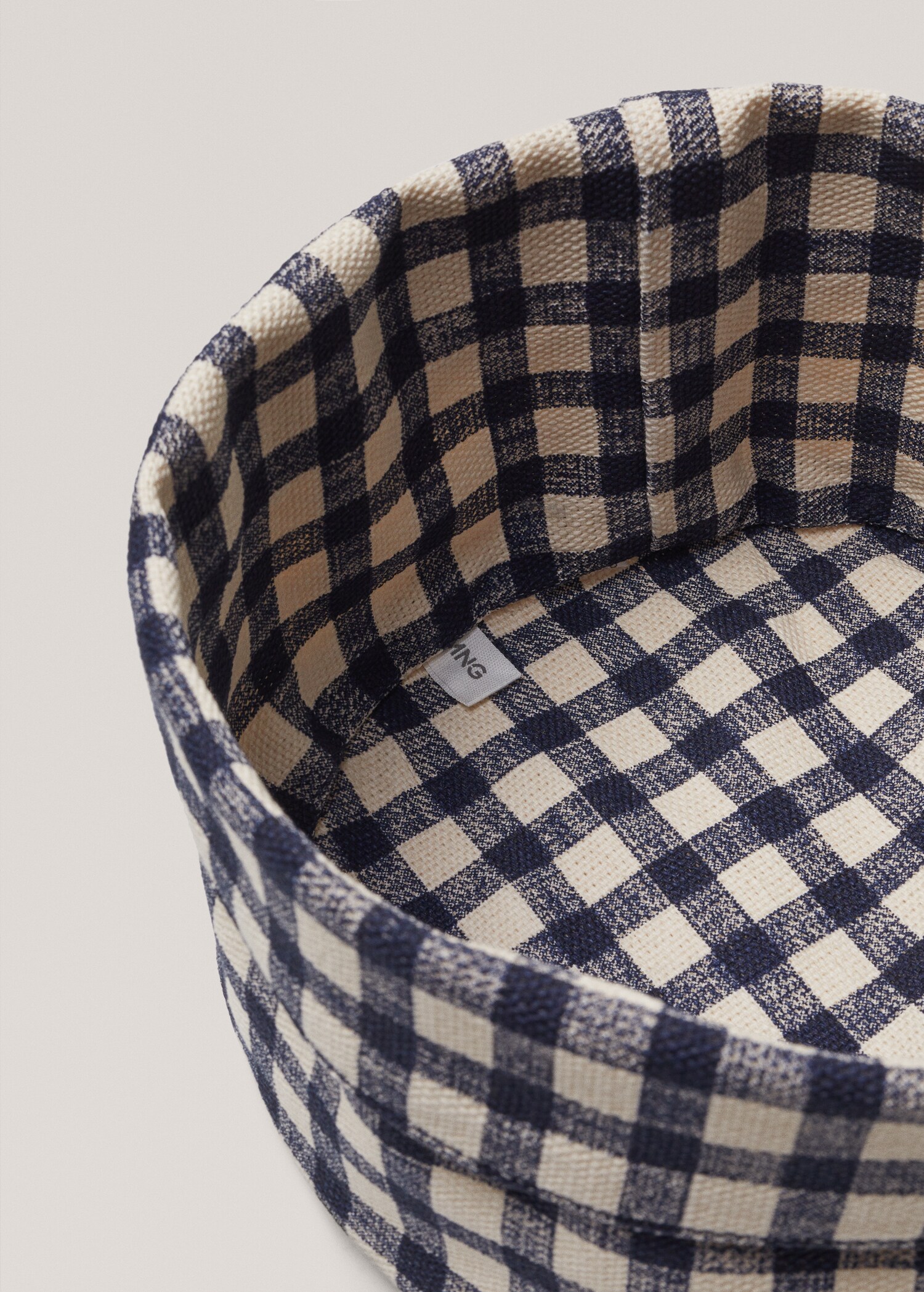 Baumwollkorb mit Vichy-Karomuster - Detail des Artikels 2