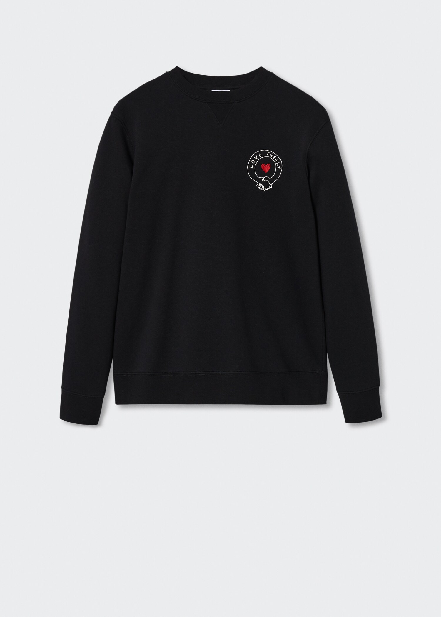 Katoenen sweatshirt met borduursel - Artikel zonder model