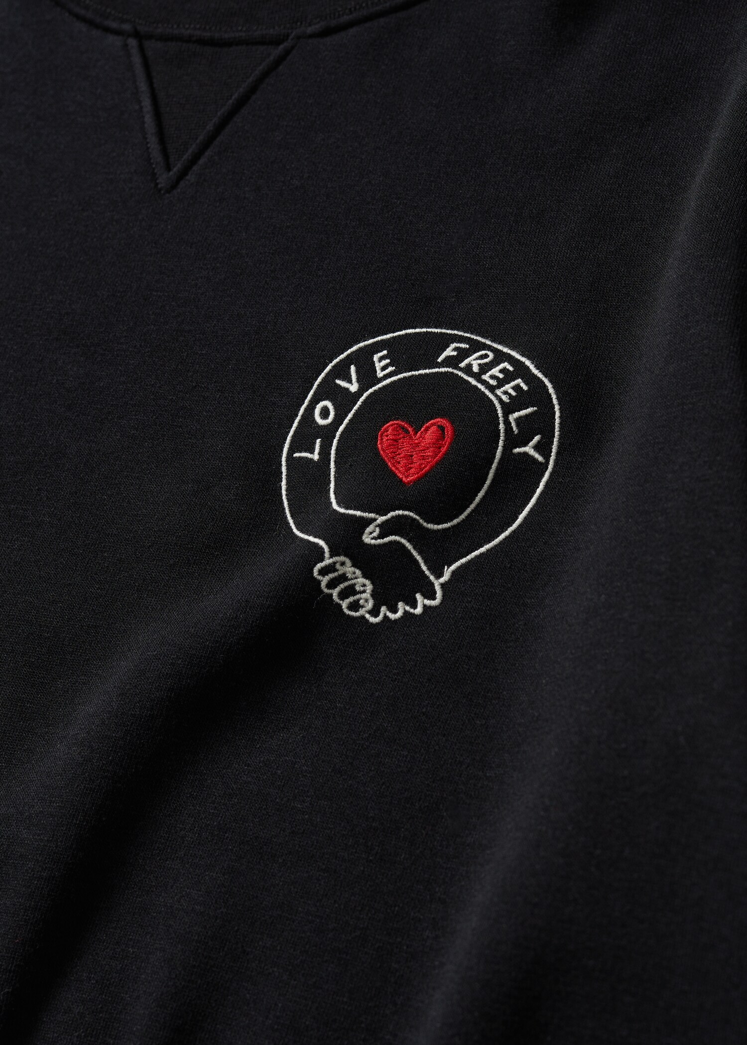 Katoenen sweatshirt met borduursel - Detail van het artikel 8