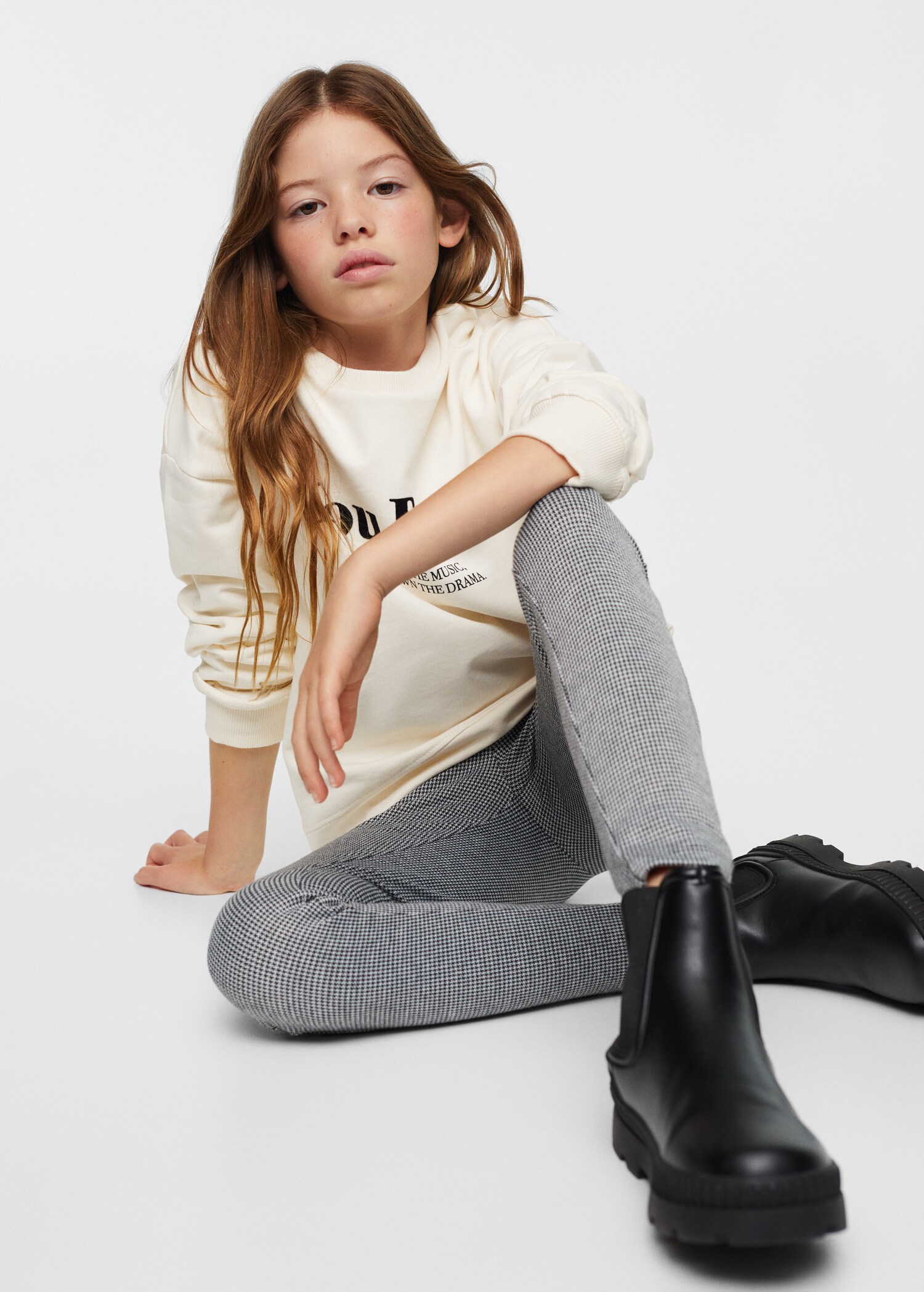 Houndstooth leggings - Medium plane