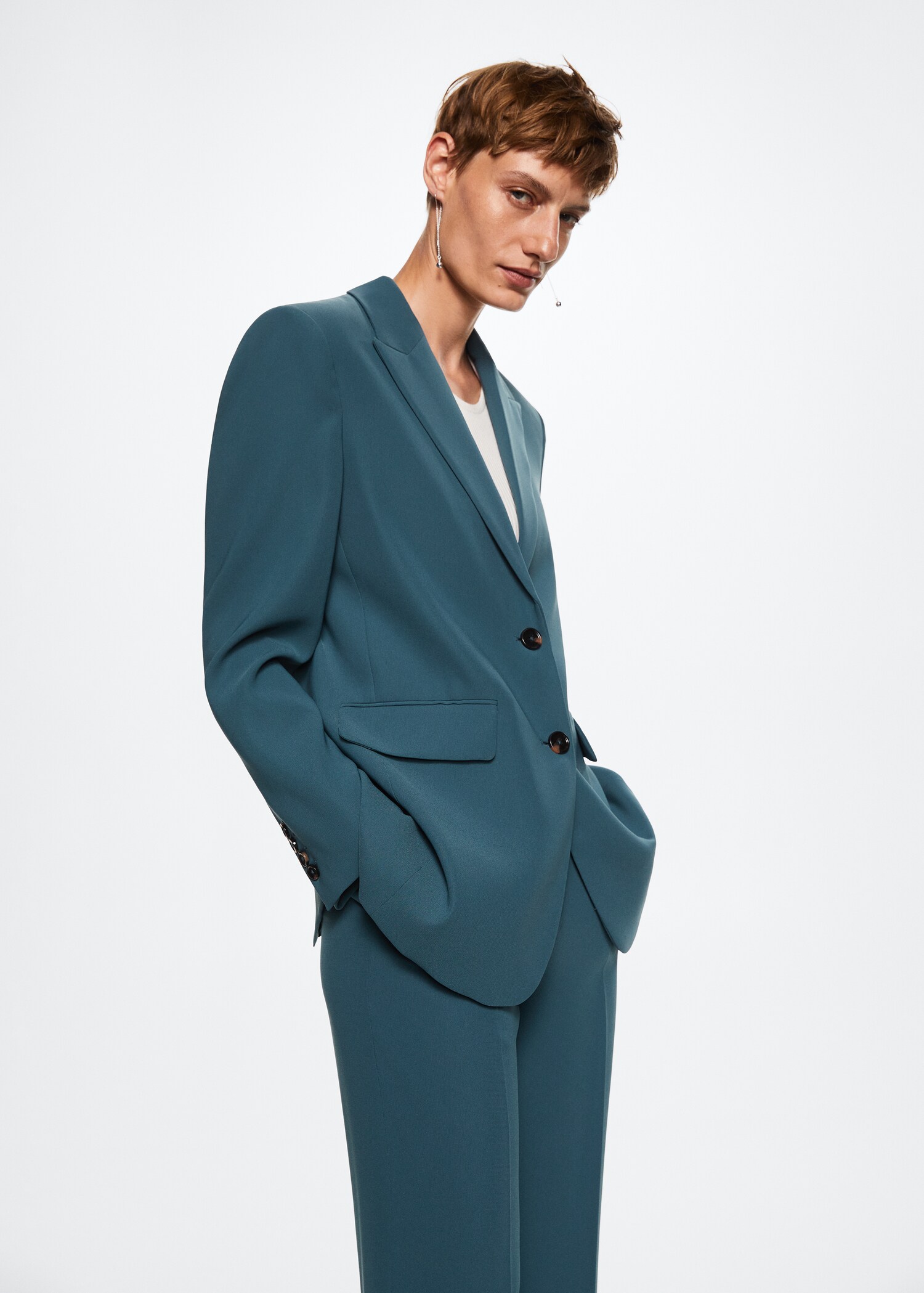 Suit jacket with buttons - Medium plane