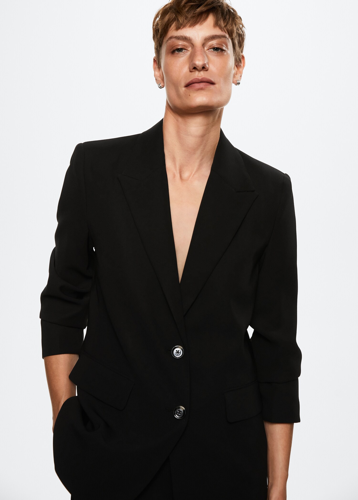 Suit jacket with buttons - Medium plane