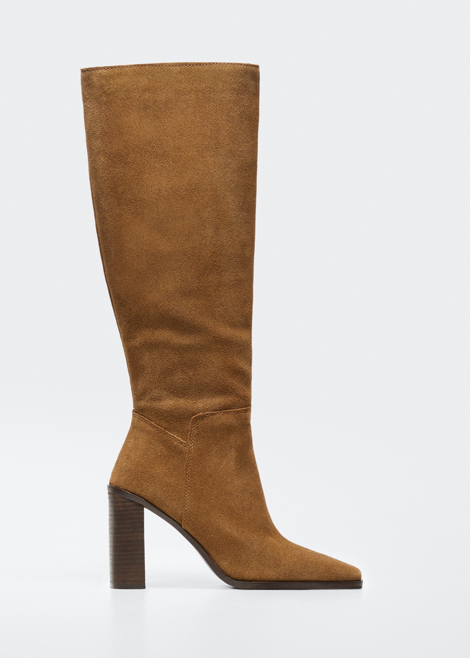 Hohe Lederstiefel mit Absatz - Artikel ohne Model