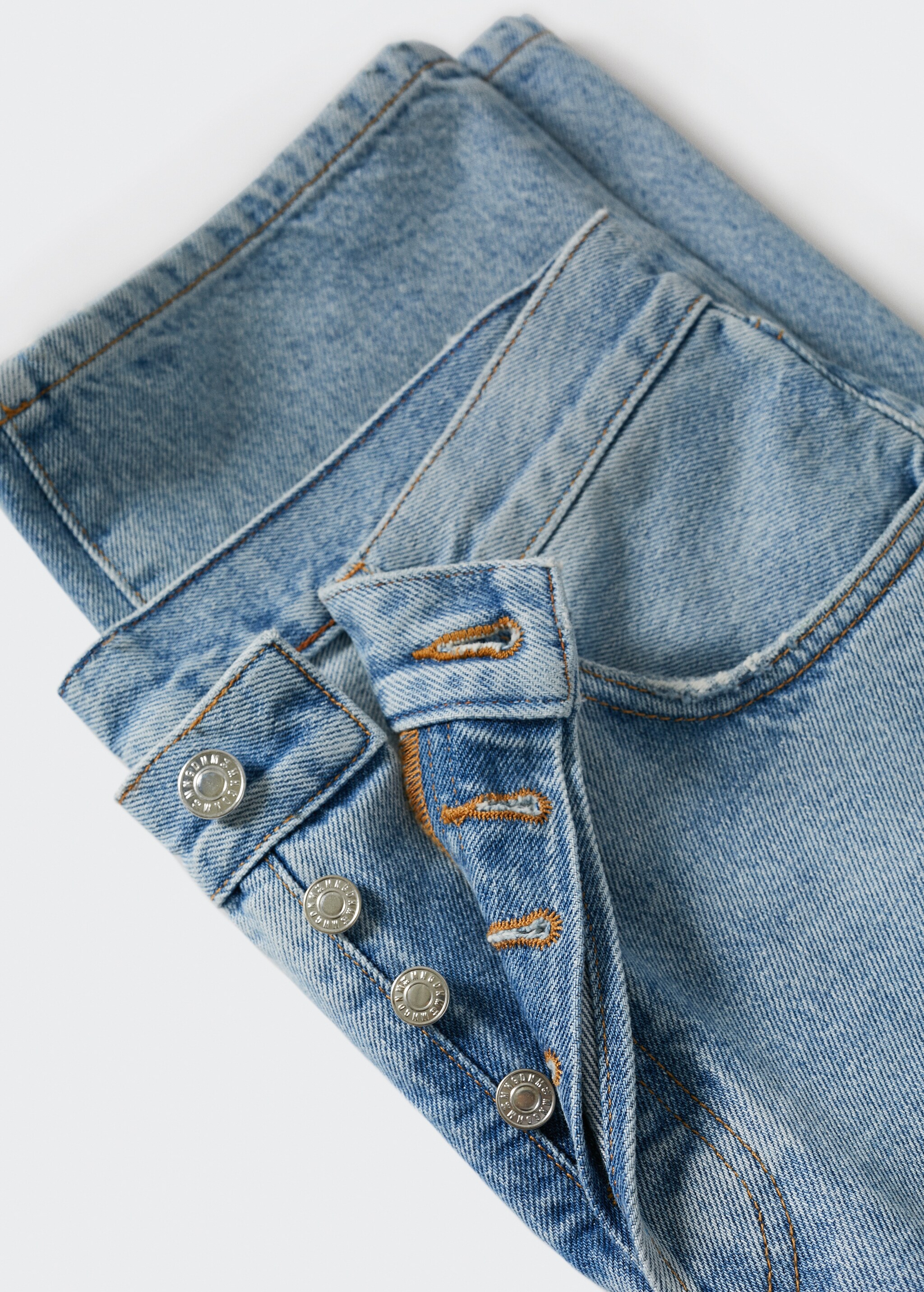 Straight low-waist jeans - Details of the article 8
