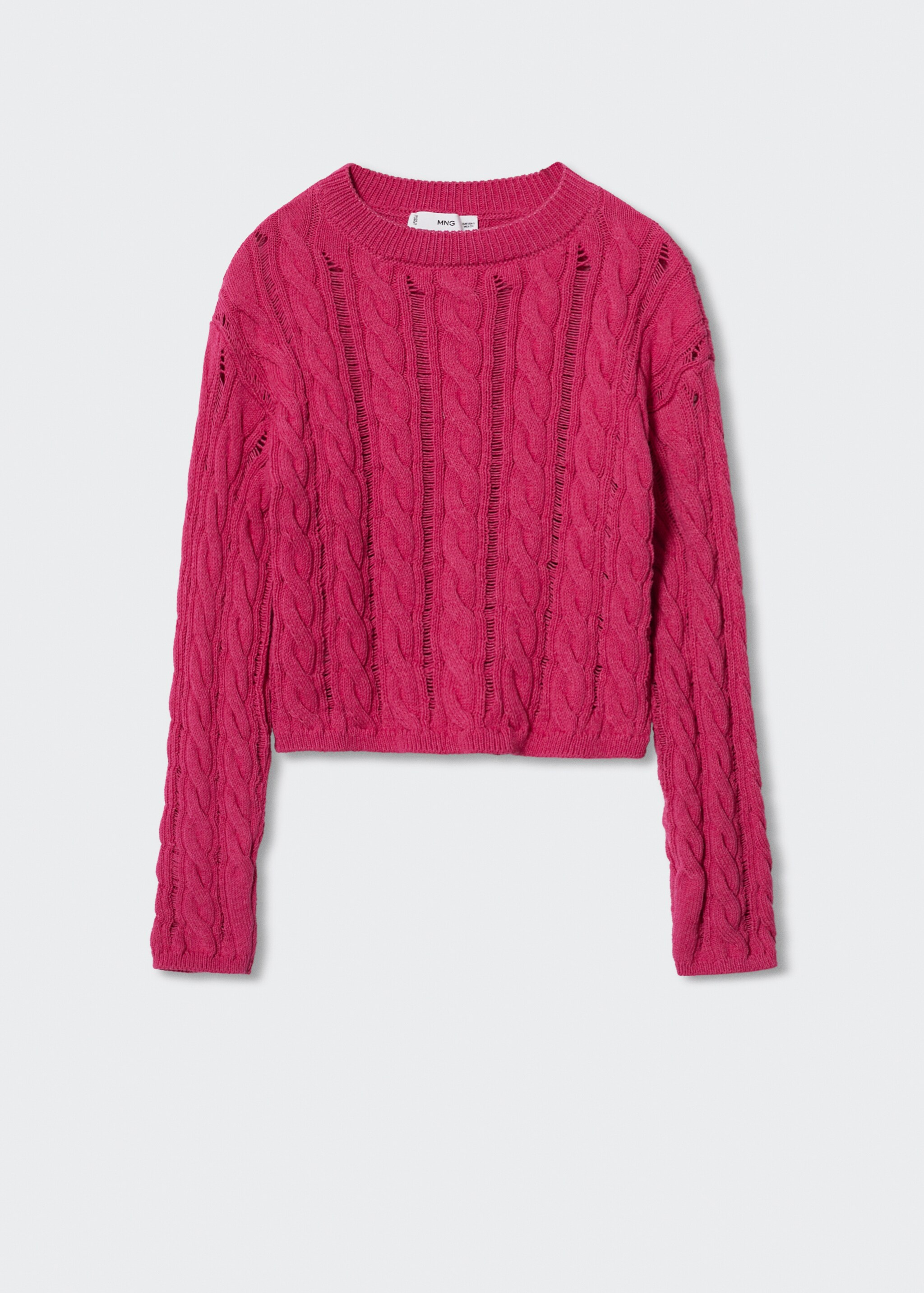 Openwork cropped sweater - Article without model