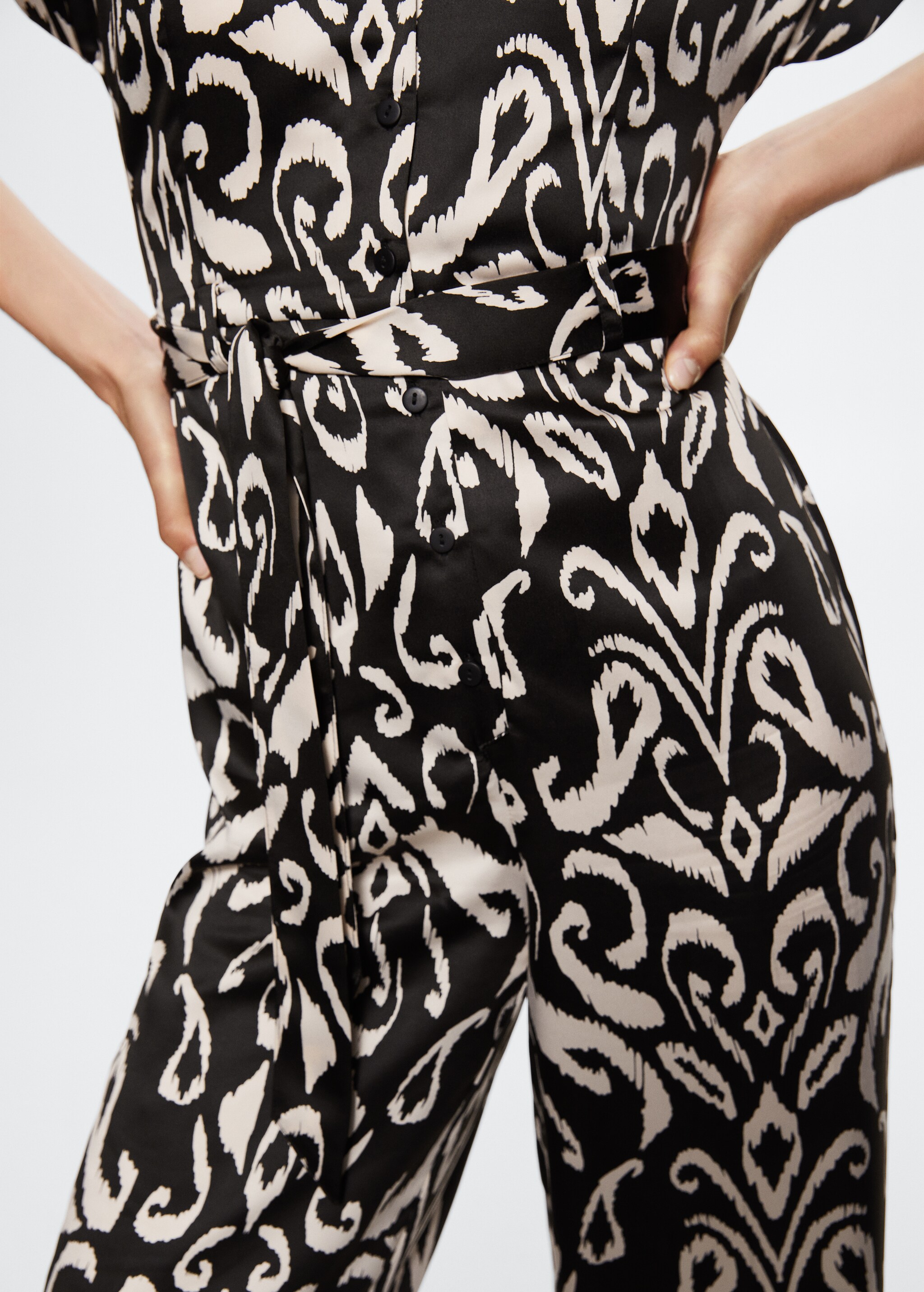 Belt printed jumpsuit - Details of the article 6
