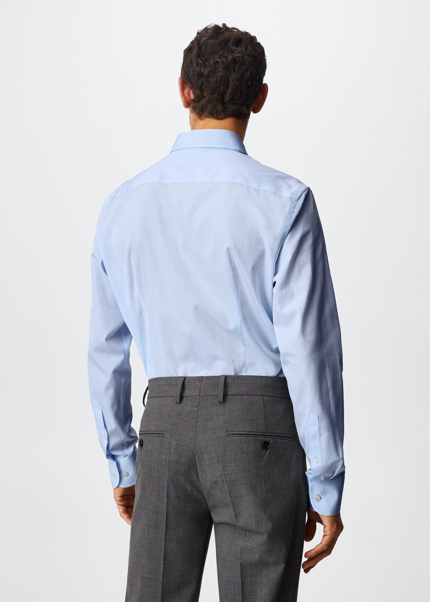 Slim fit cotton suit shirt - Reverse of the article