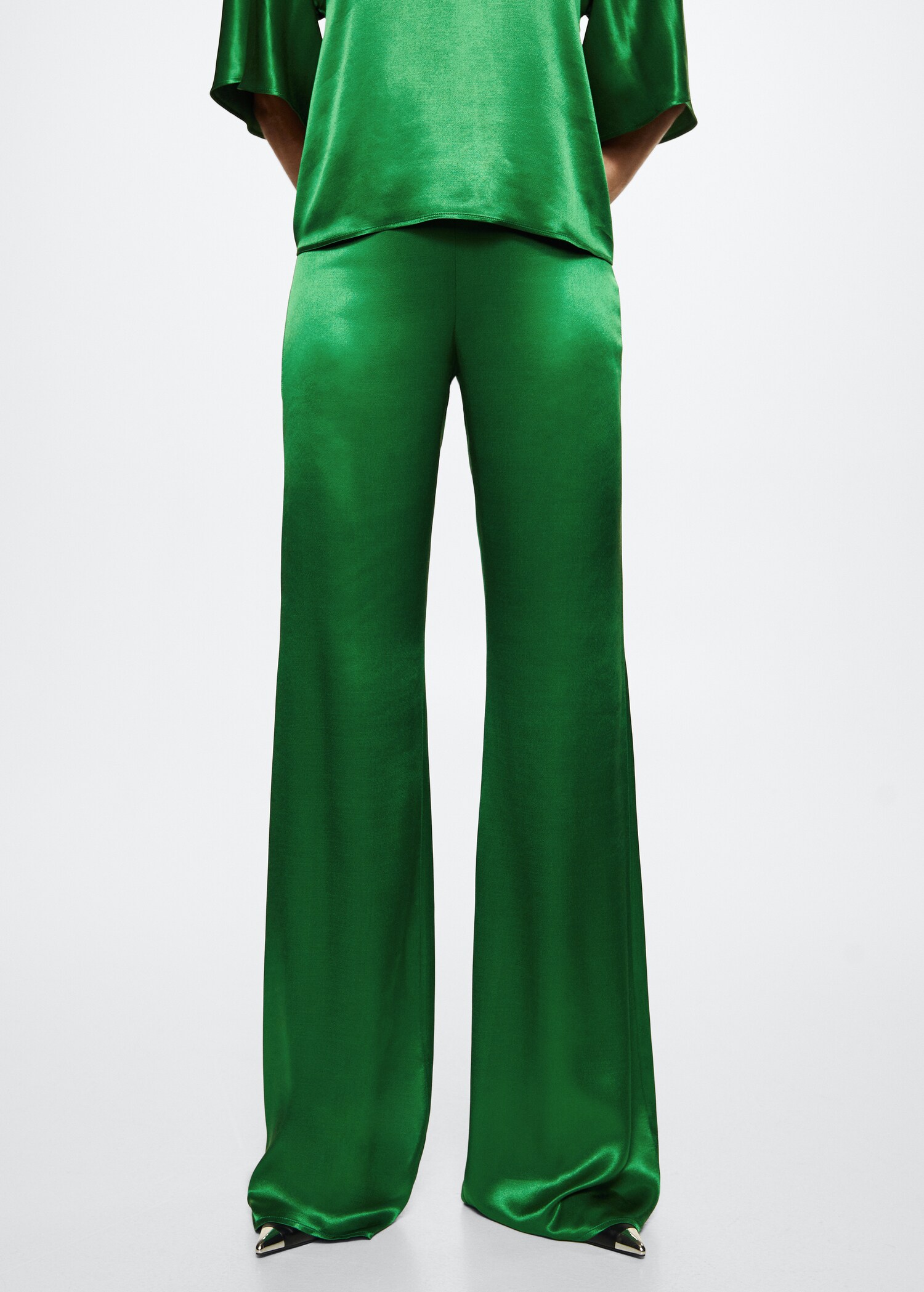 Pantalón satinado acampanado - Detalle del artículo 6
