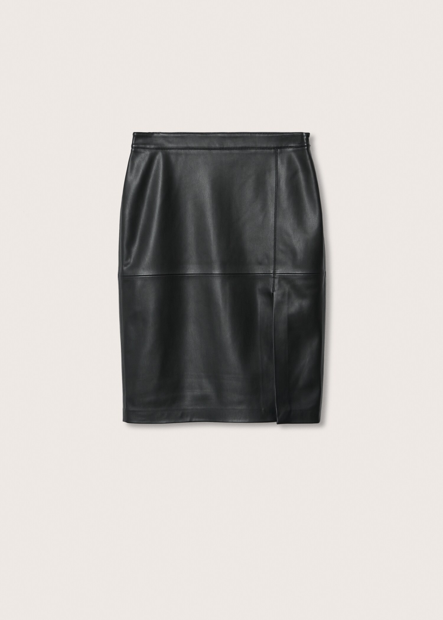 Faux-leather pencil skirt - Article without model