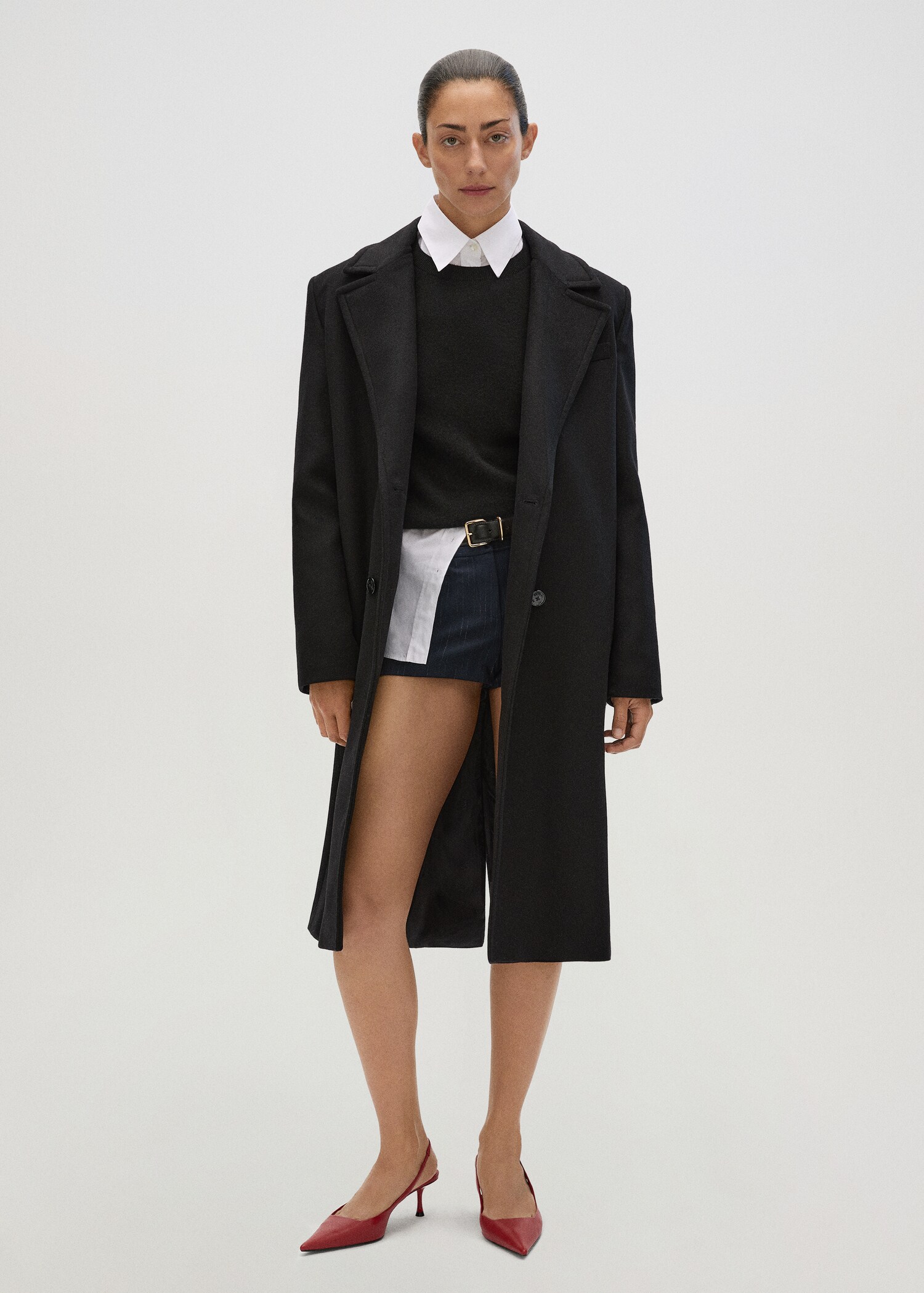 Tailored Oversize-Wollmantel - Detail des Artikels 7