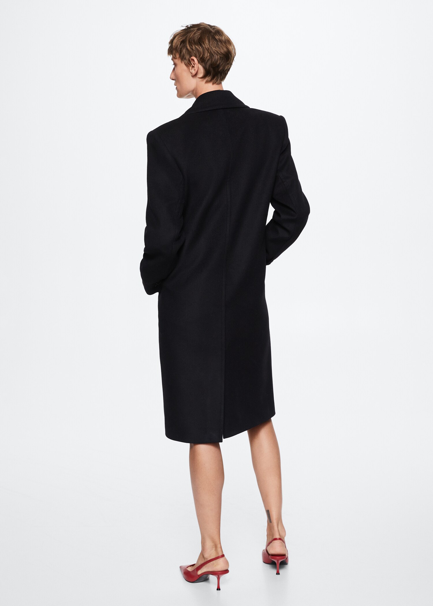 Abrigo Tailored lana oversize - Reverso del artículo