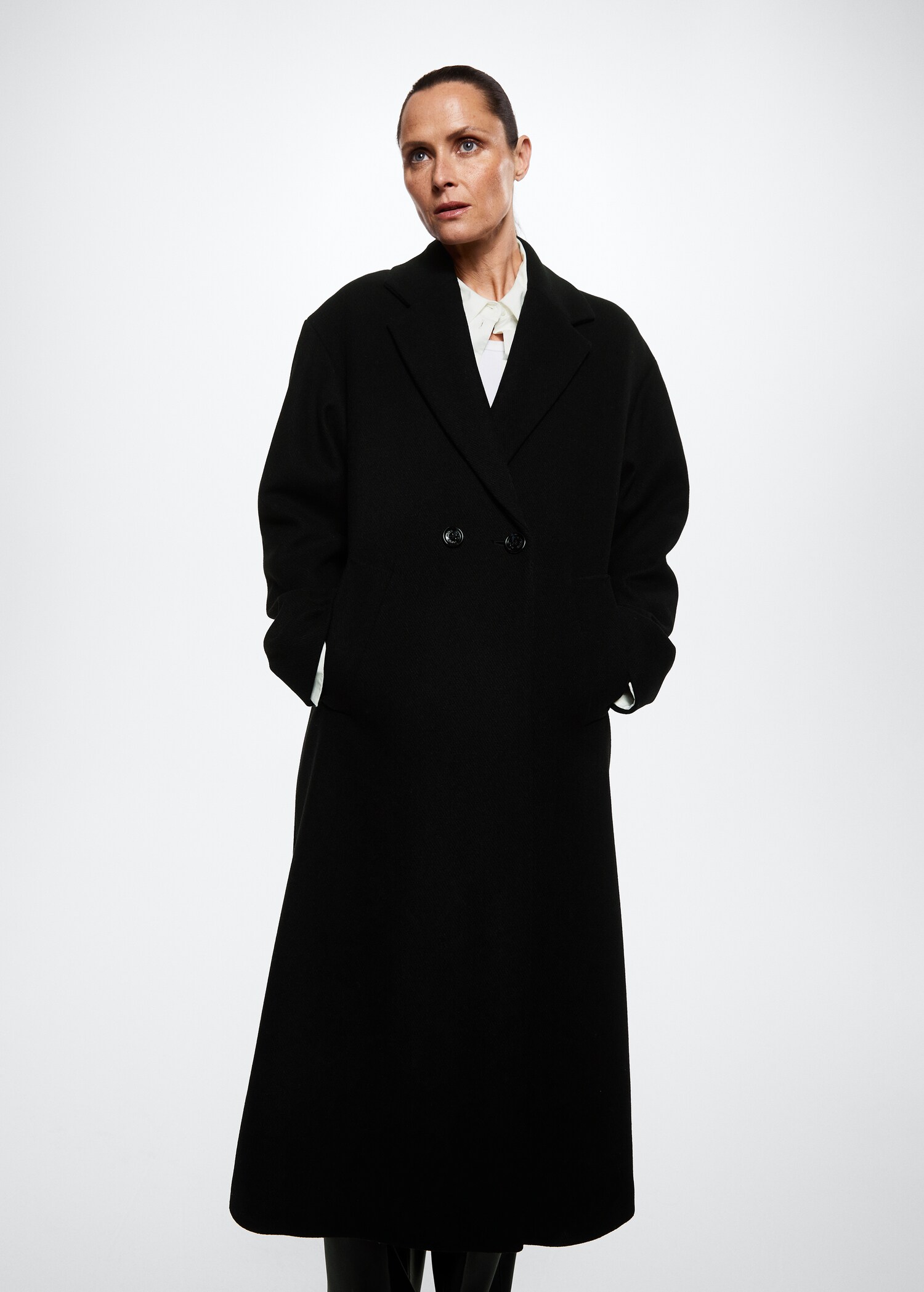 Oversize wool coat - Medium plane