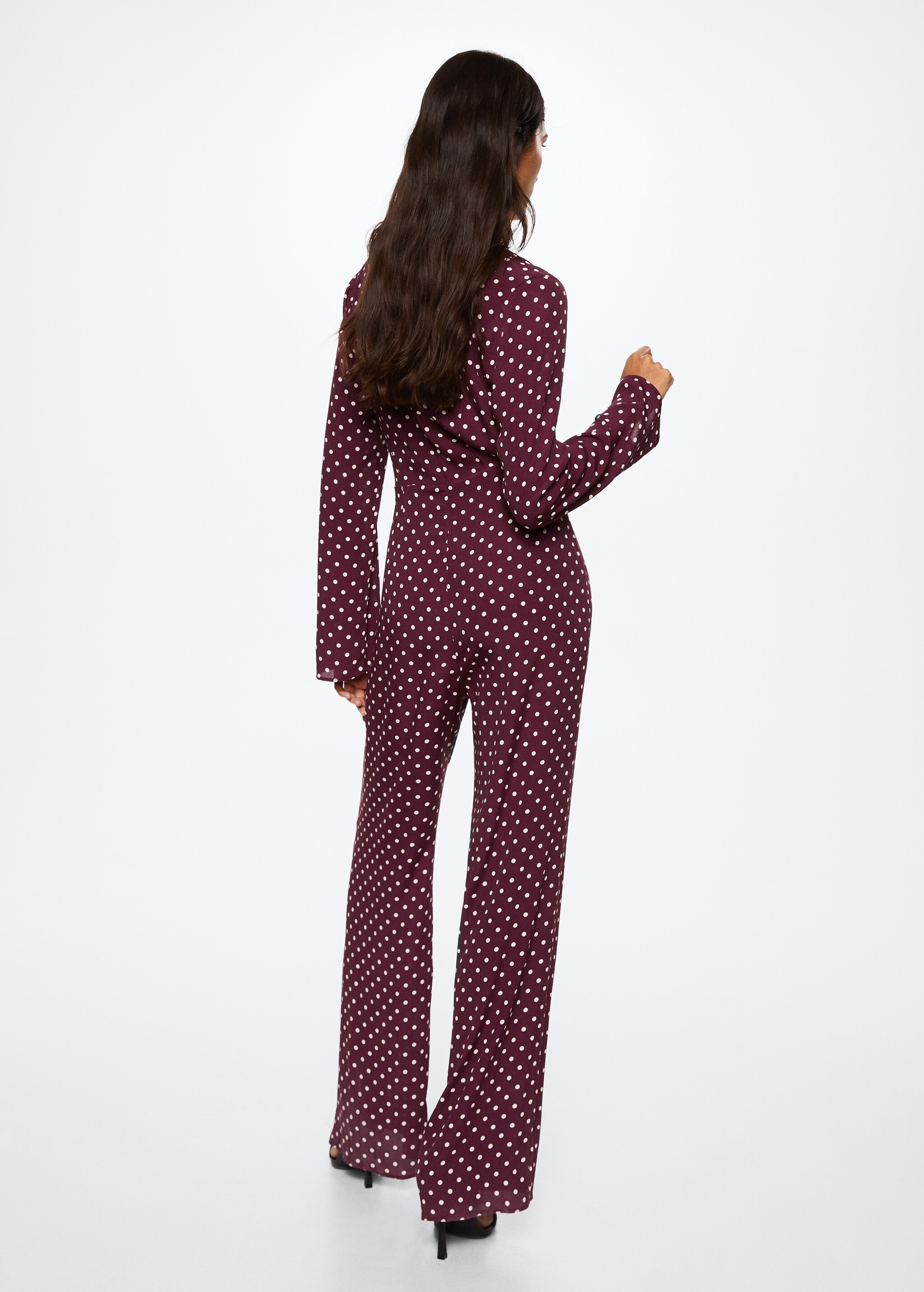 Knot printed jumpsuit - Reverse of the article