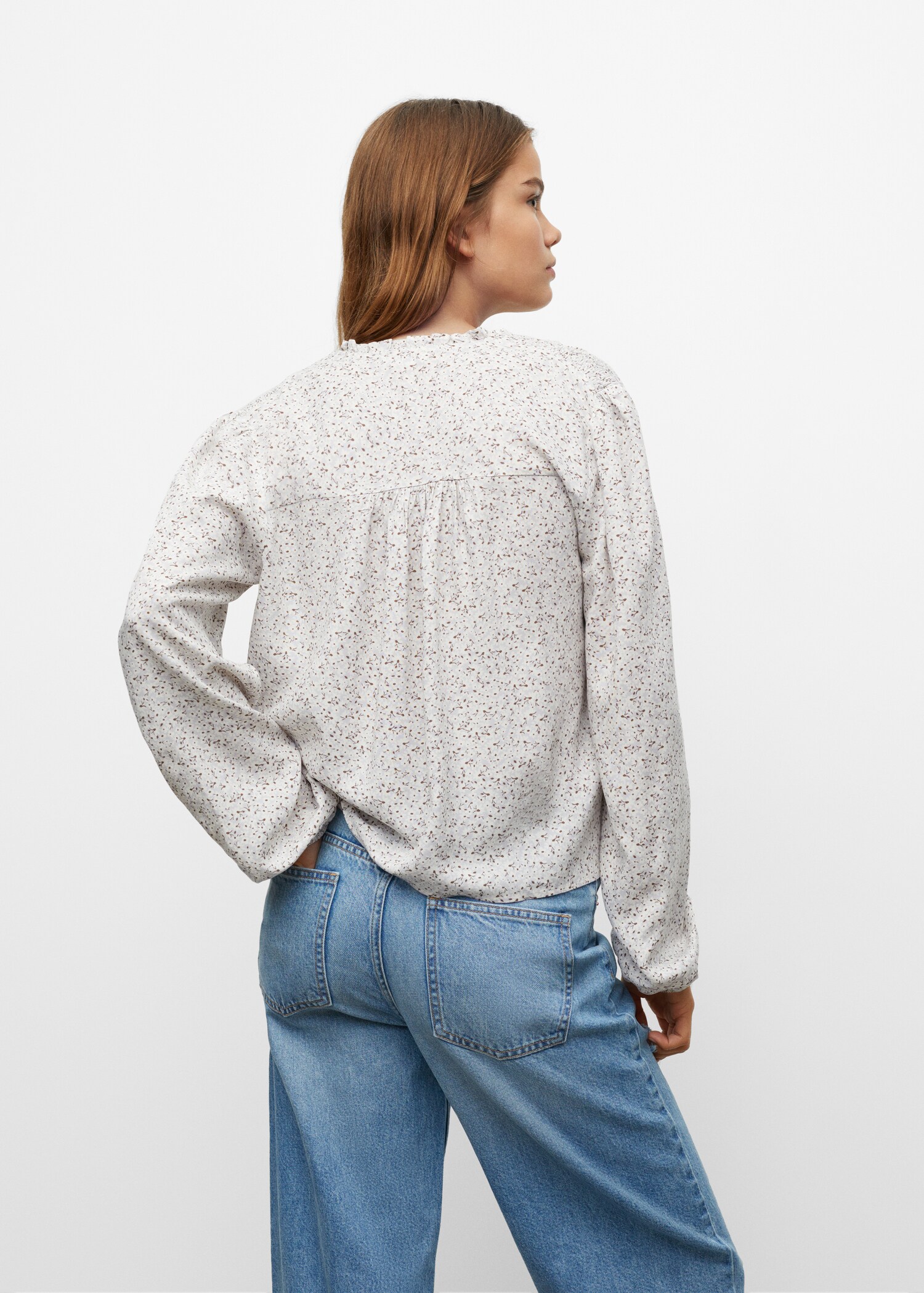 Bluse mit Blumenmuster