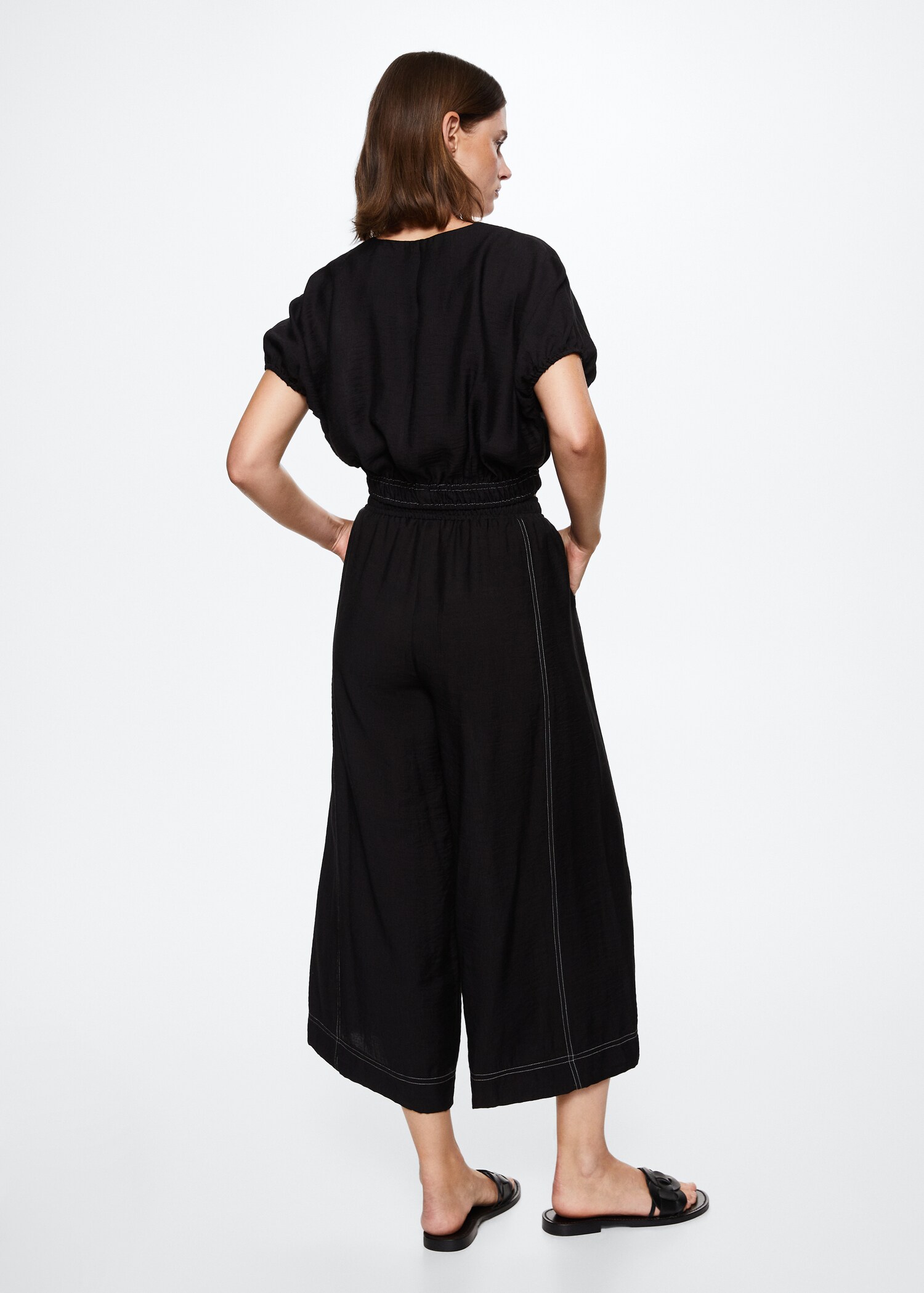 Contrast seam trousers - Reverse of the article
