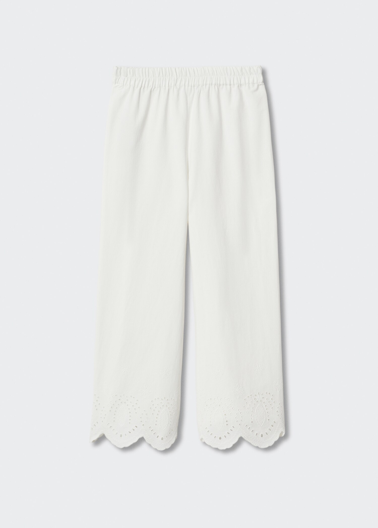 Swiss embroidered culotte trousers - Article without model