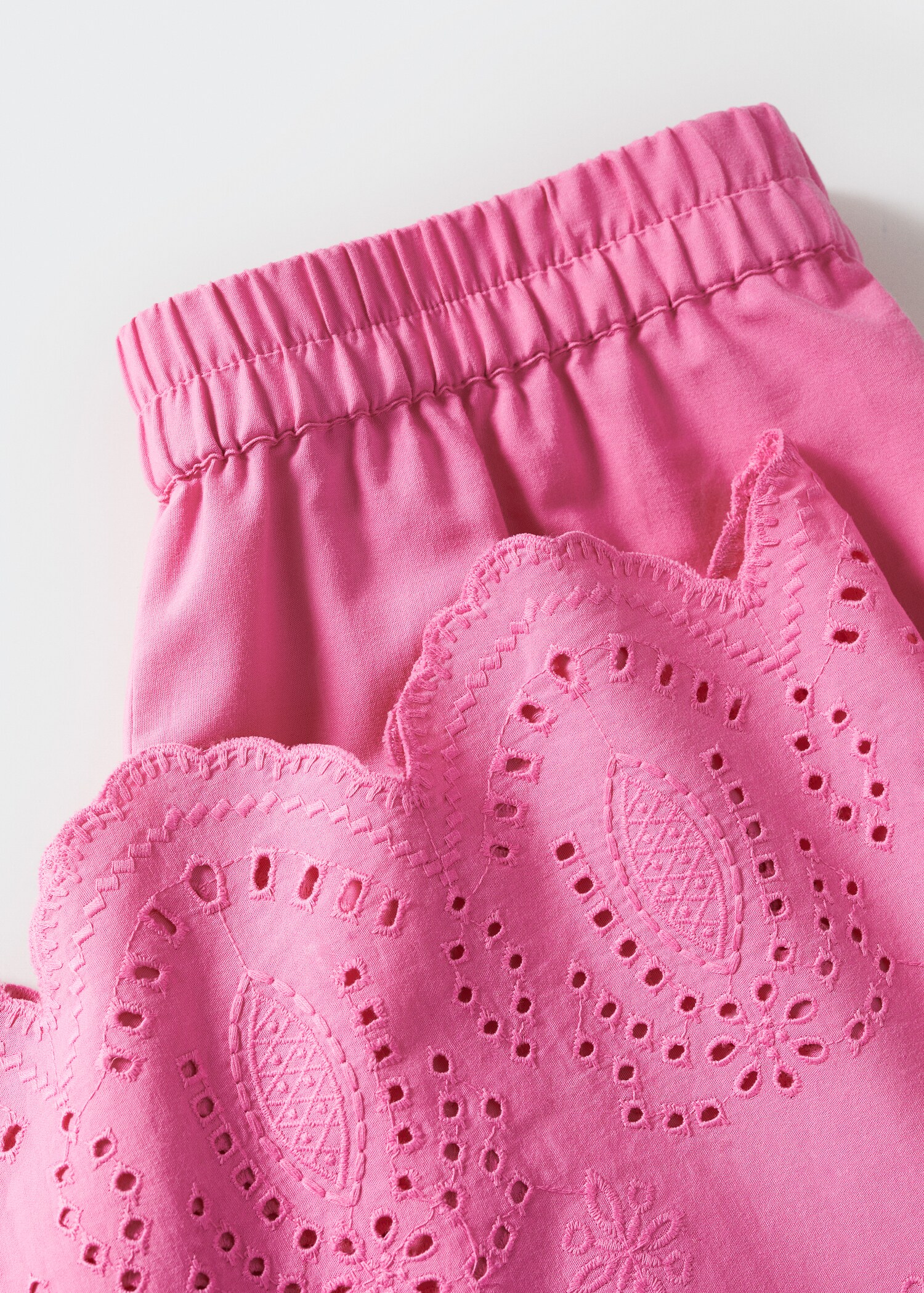 Swiss embroidered culotte trousers - Details of the article 8