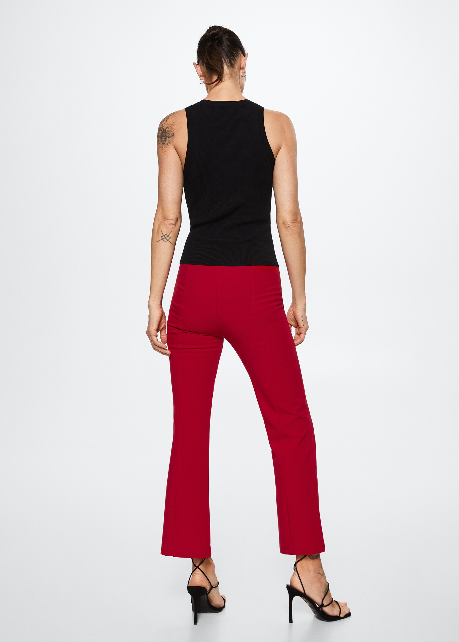 Flare crop pants - Reverse of the article