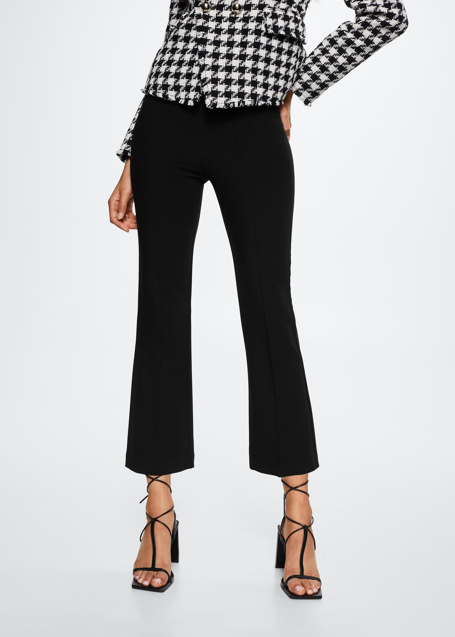 Flare crop pants - Medium plane