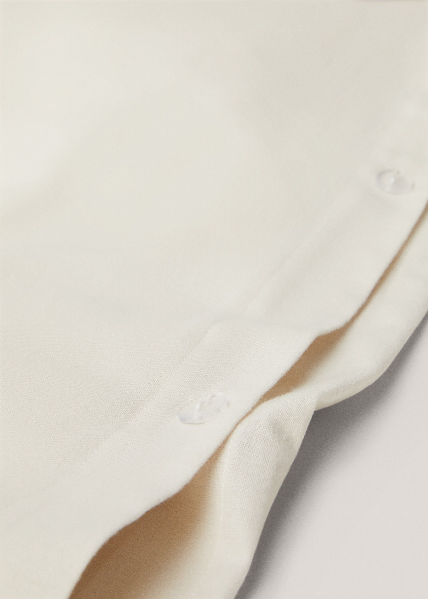 Plain flannel duvet cover Queen bed - Medium plane