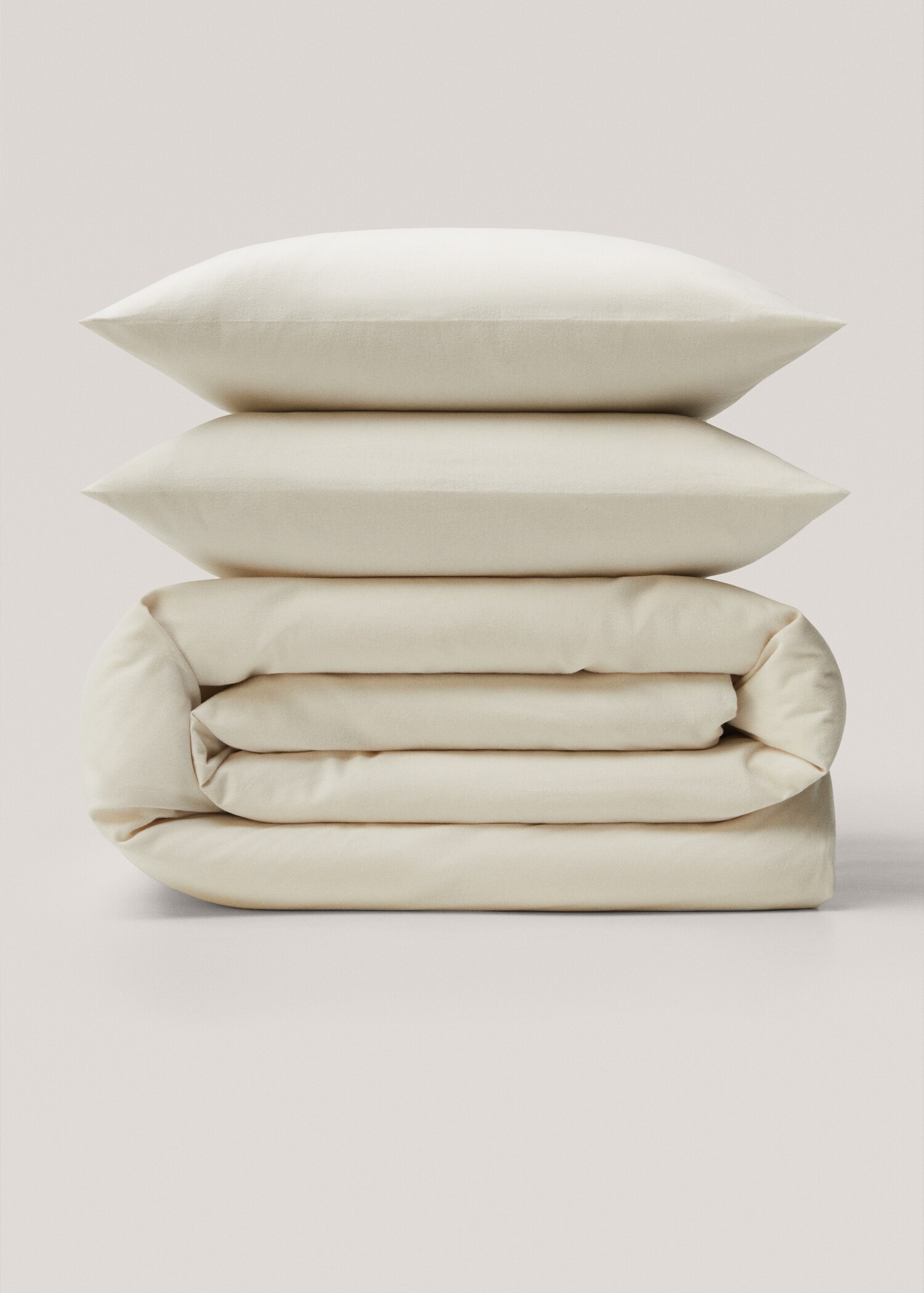 Plain flannel duvet cover Queen bed - Article without model