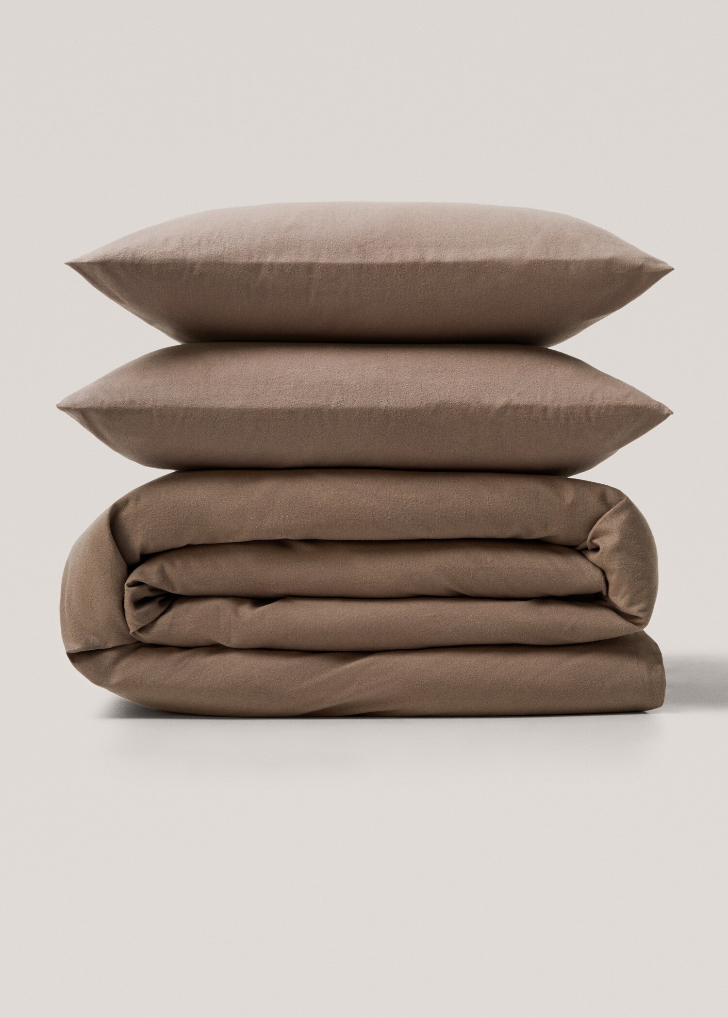 Plain flannel duvet cover Queen bed - Article without model