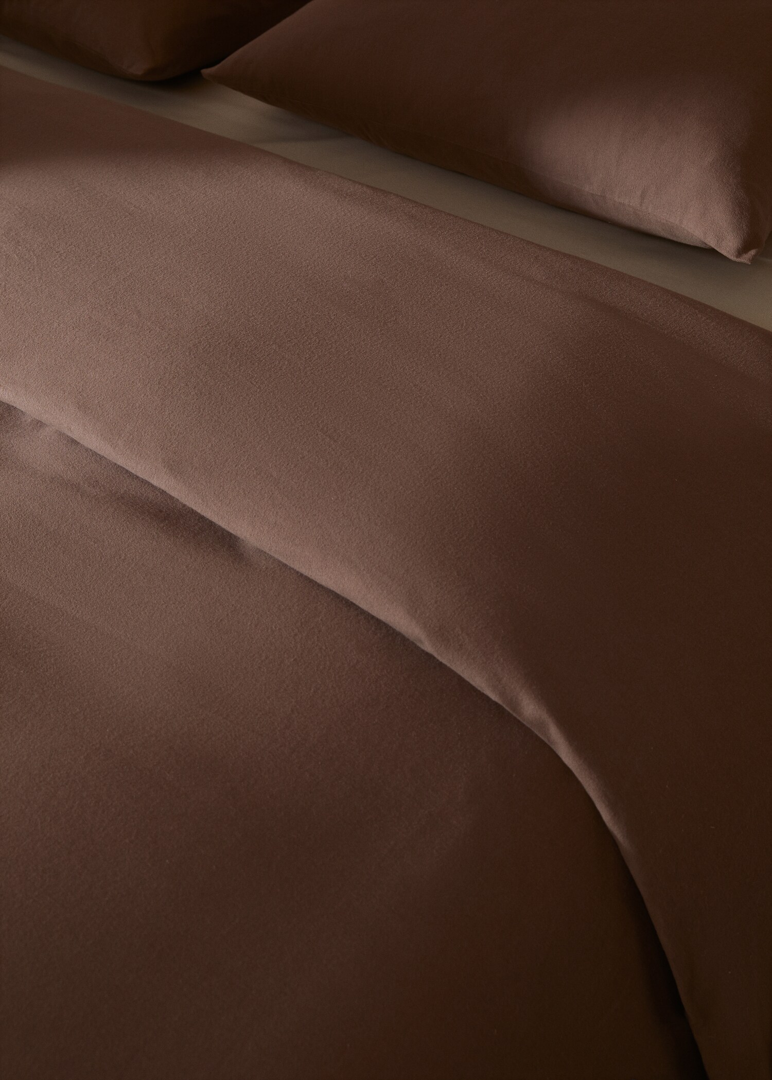 Plain flannel duvet cover Queen bed - Details of the article 9