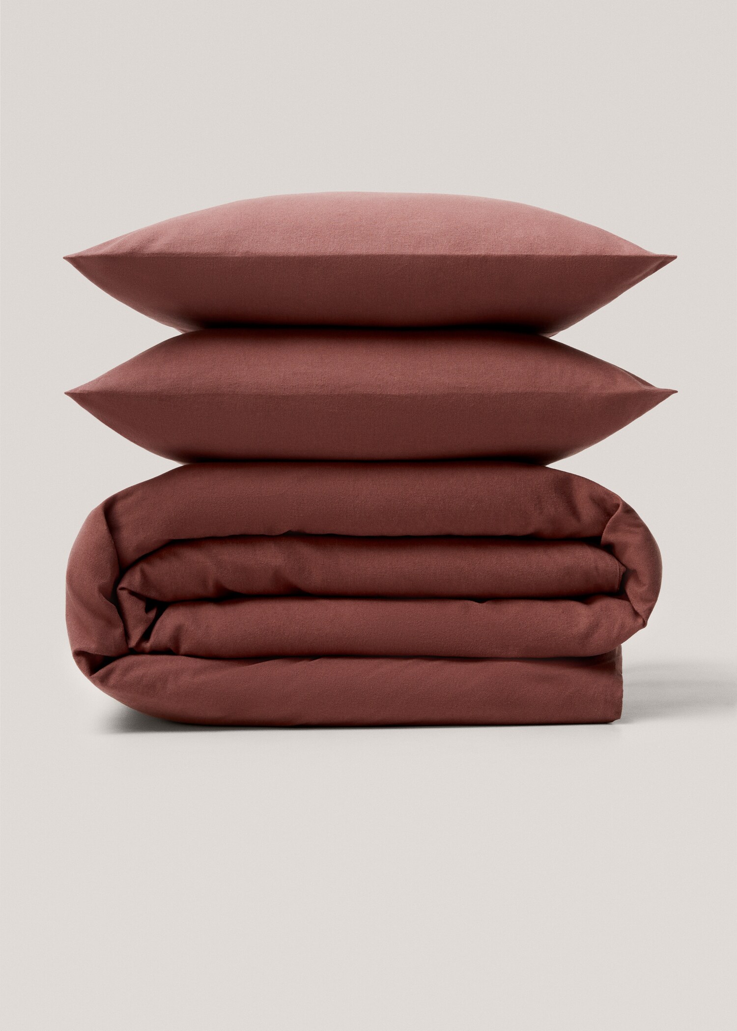 Plain flannel duvet cover Queen bed - Article without model