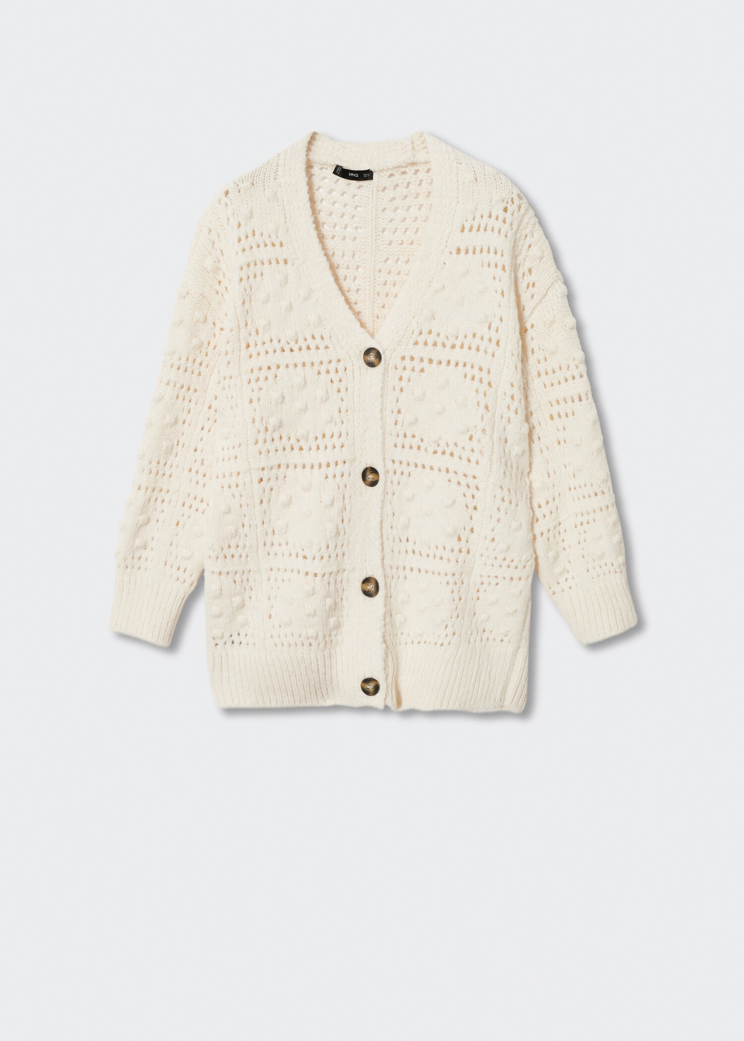 Cardigan oversize cu nasturi - Articol fără model