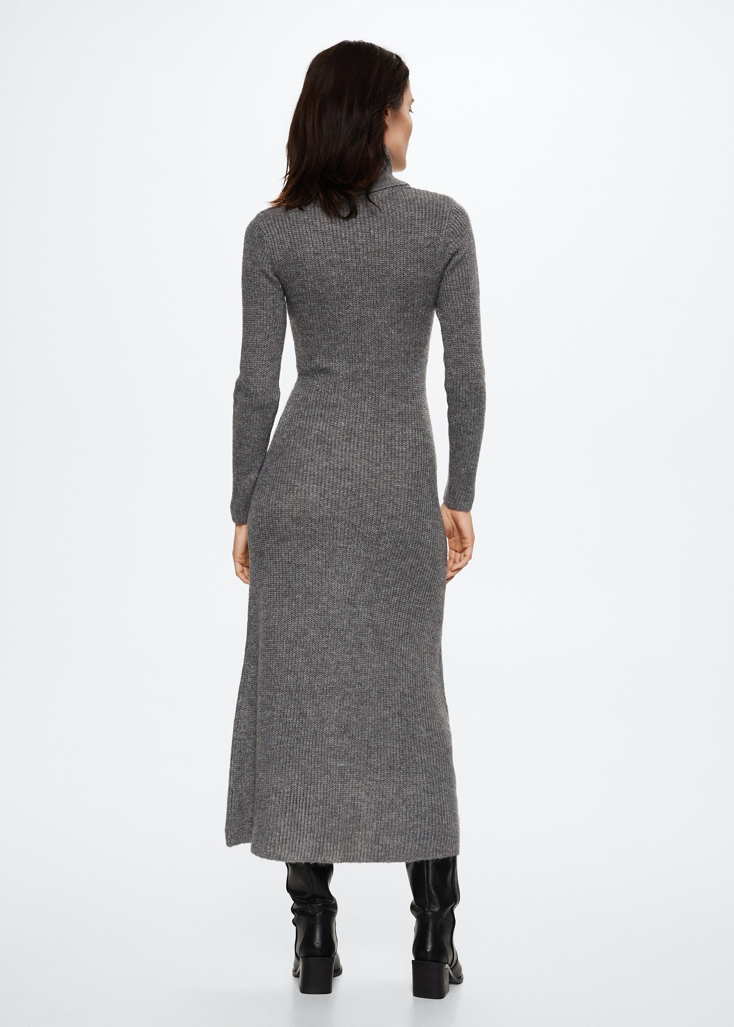 Strickkleid mit Rollkragen - Rückseite des Artikels