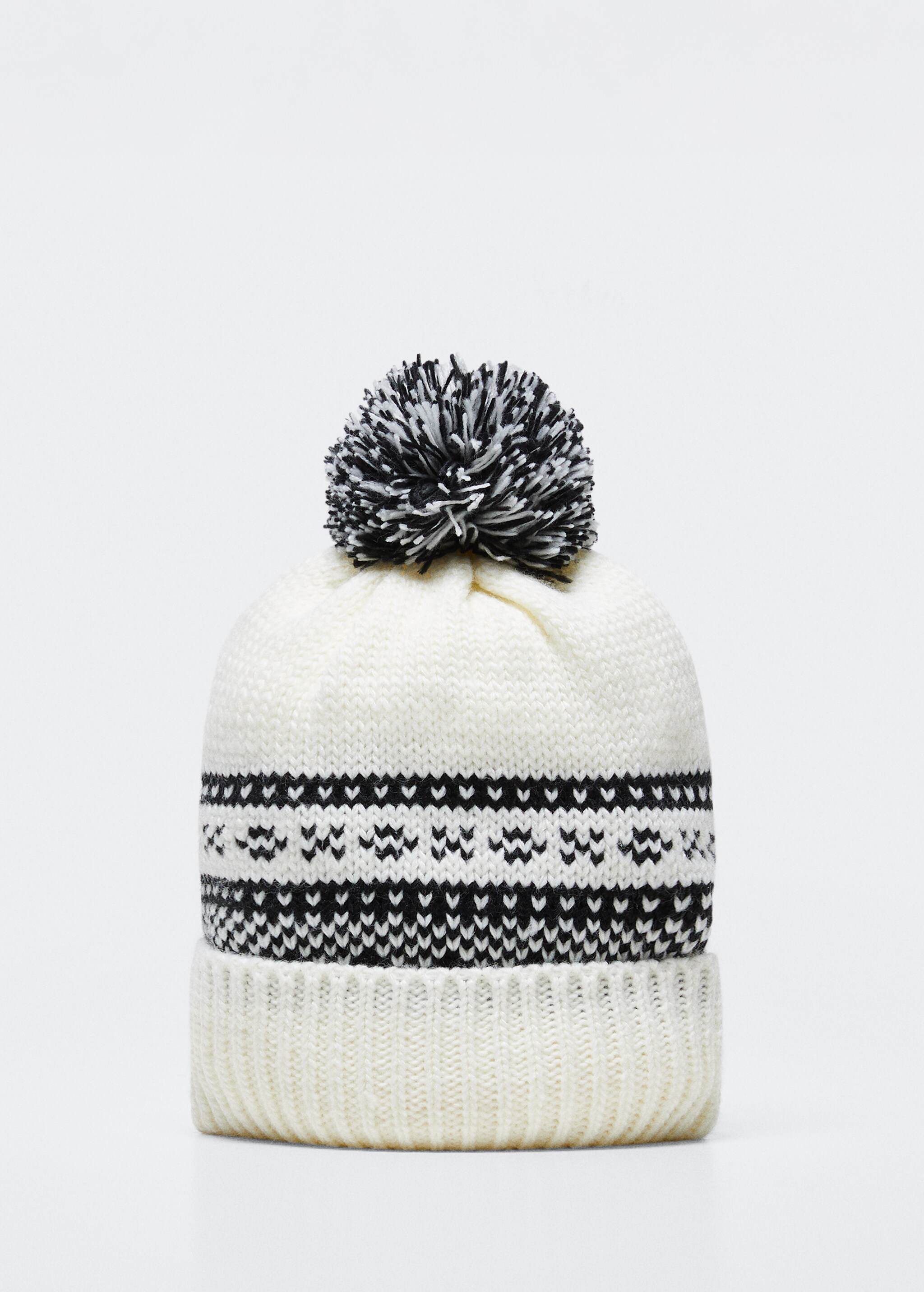 Printed knit beanie - Article without model