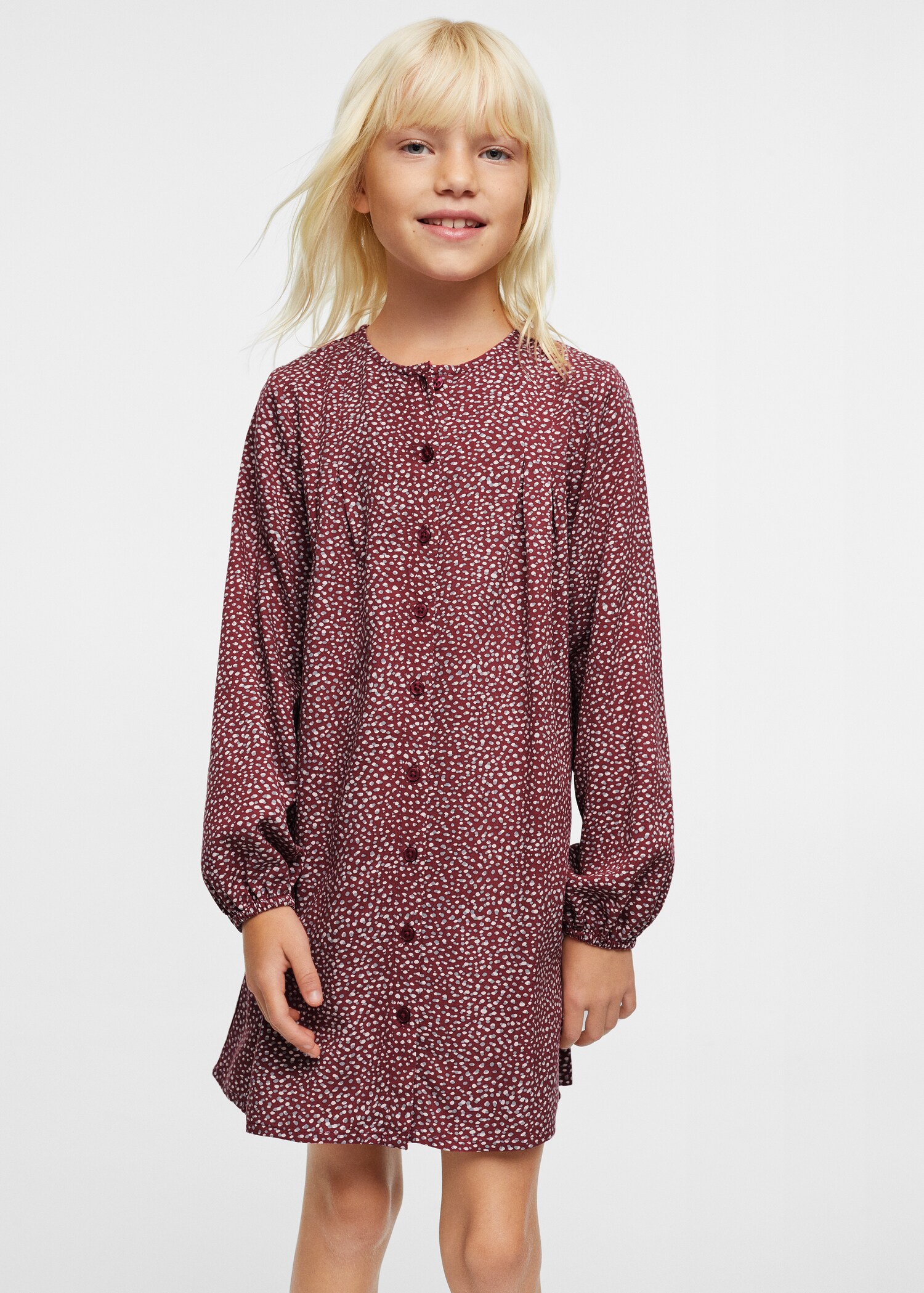 Vestido fluido estampado - Plano medio