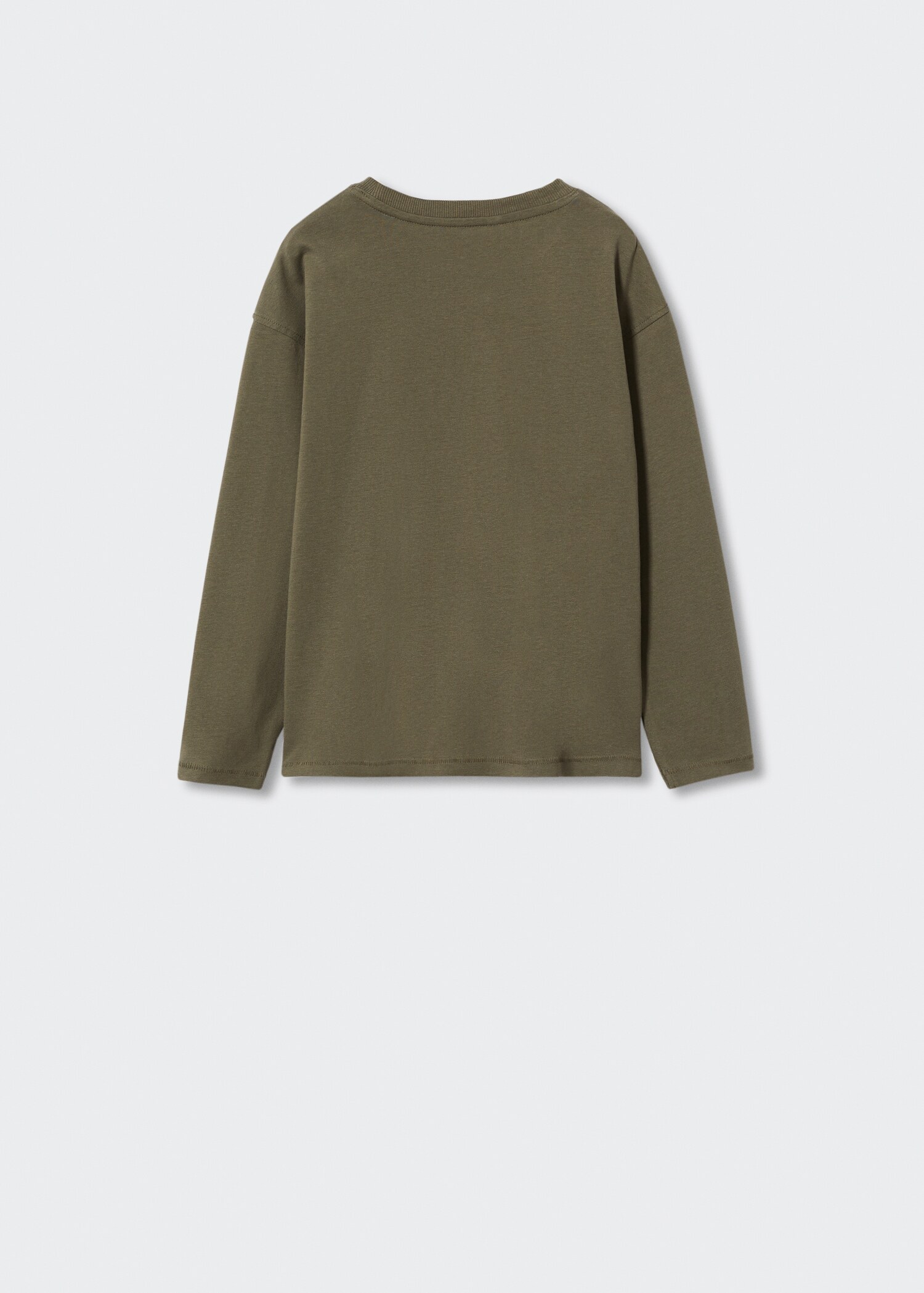 Mönstrad långärmad t-shirt - Artikelns baksida
