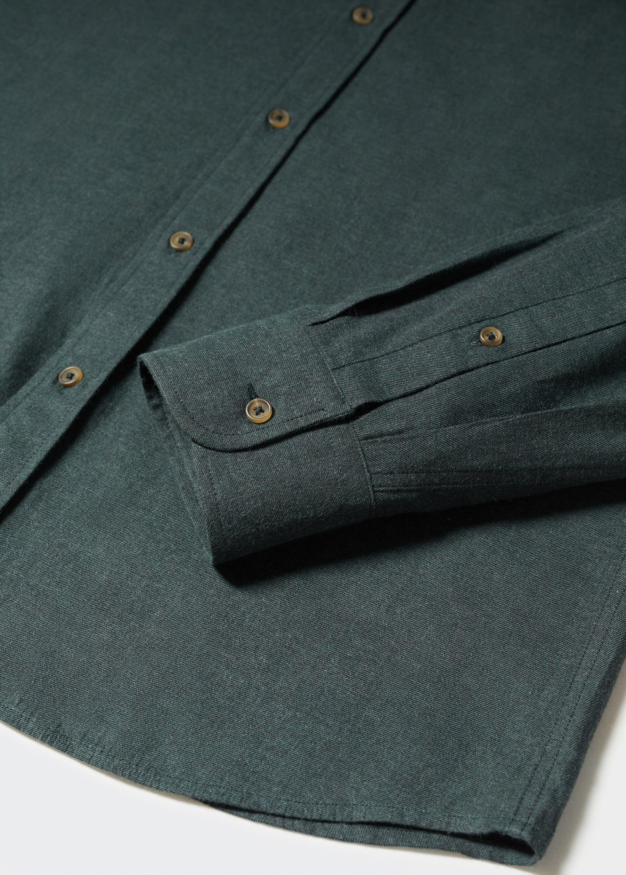 Slim-fit textured cotton shirt - Details of the article 8