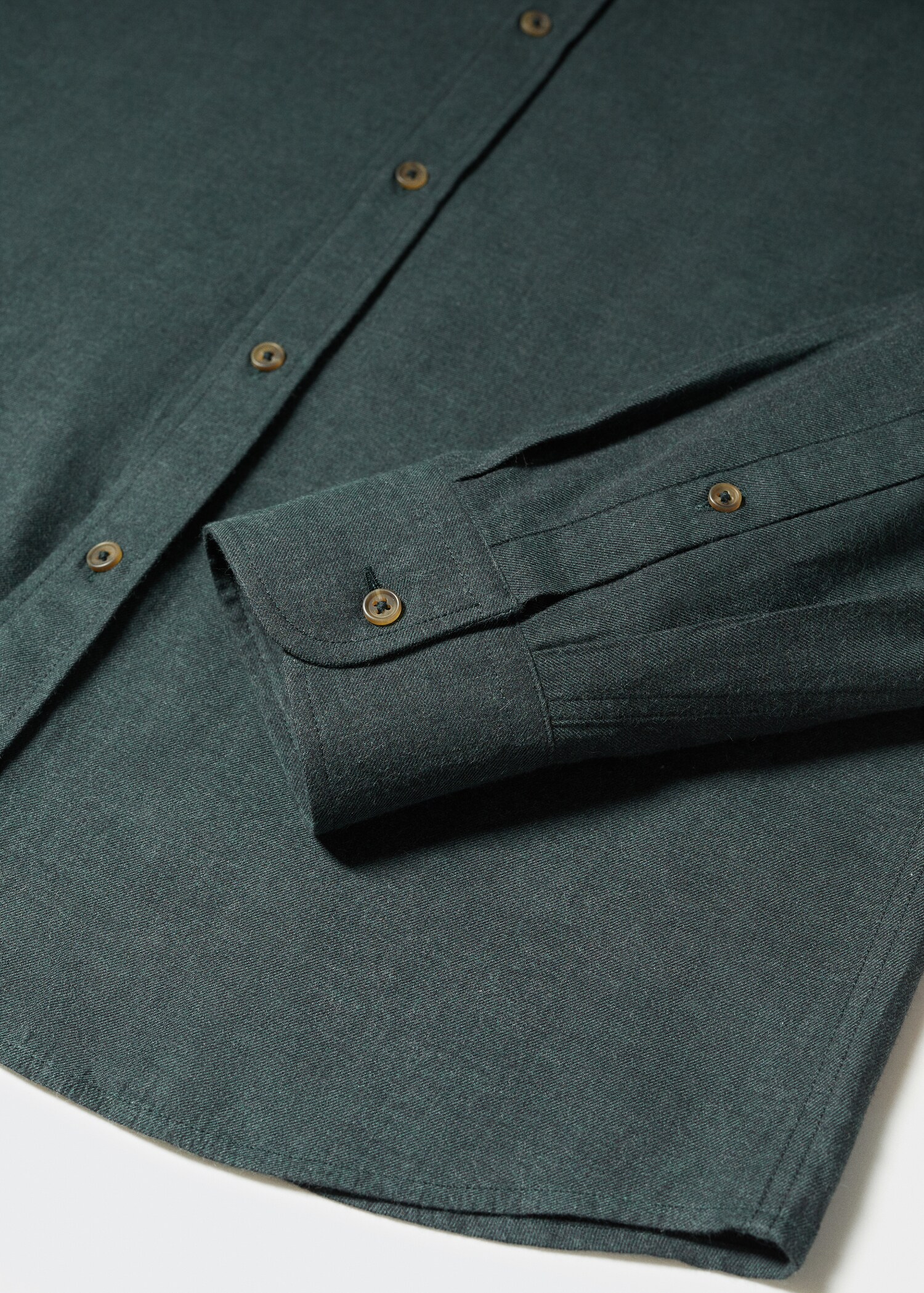 Texturiertes Slim Fit-Hemd aus Baumwolle - Detail des Artikels 8