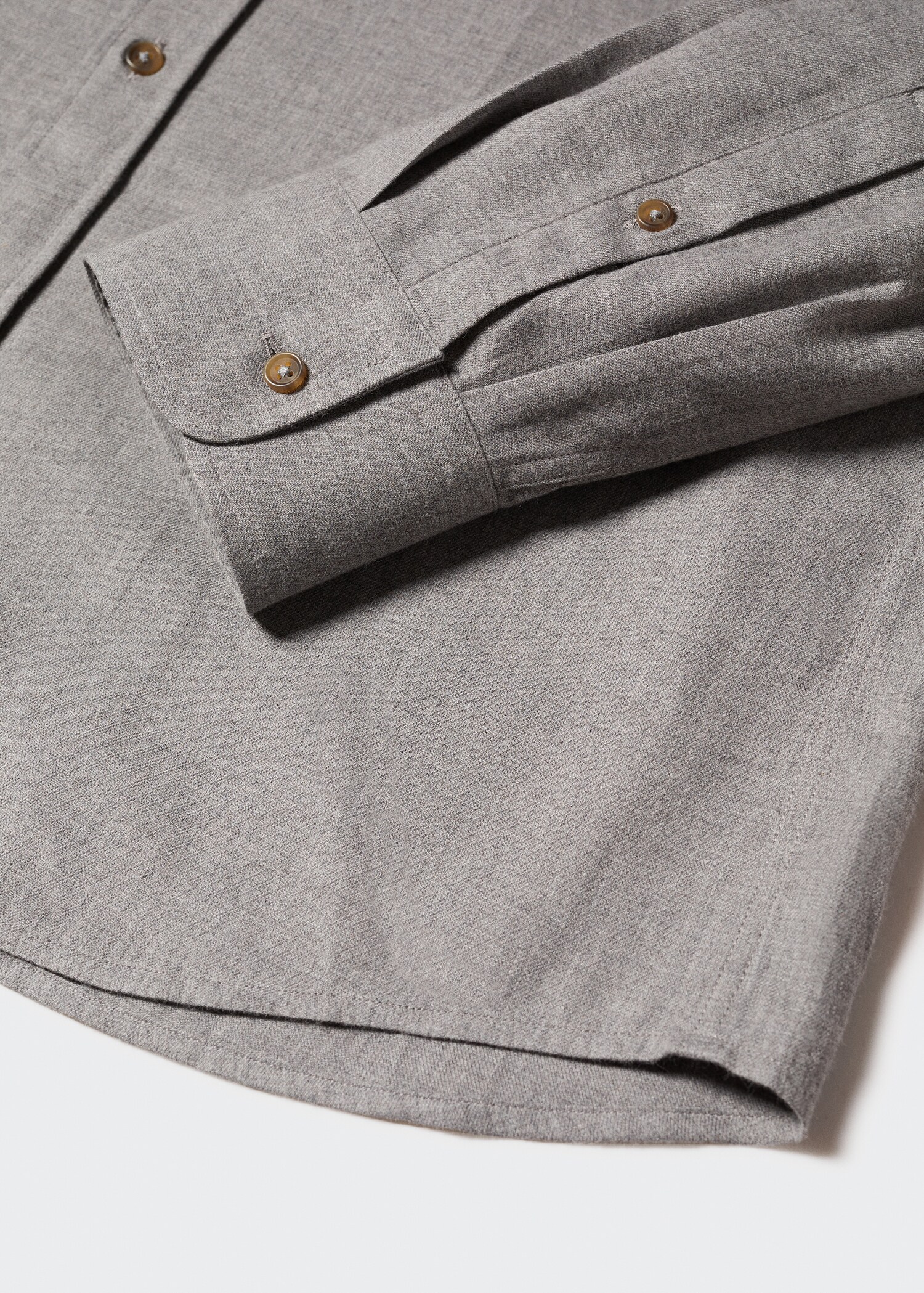 Texturiertes Slim Fit-Hemd aus Baumwolle - Detail des Artikels 8