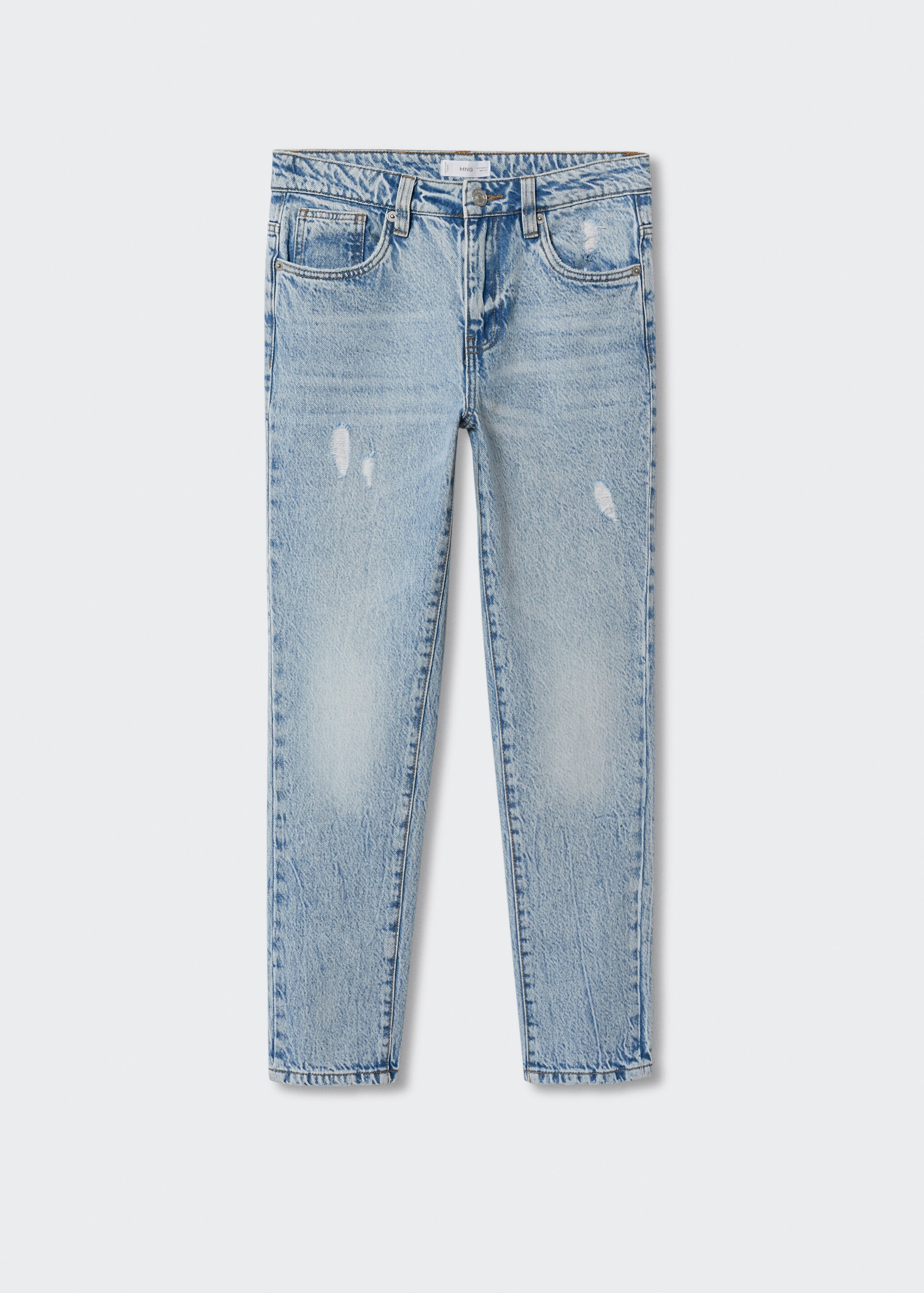 Ankle-length straight-fit jeans - Article without model