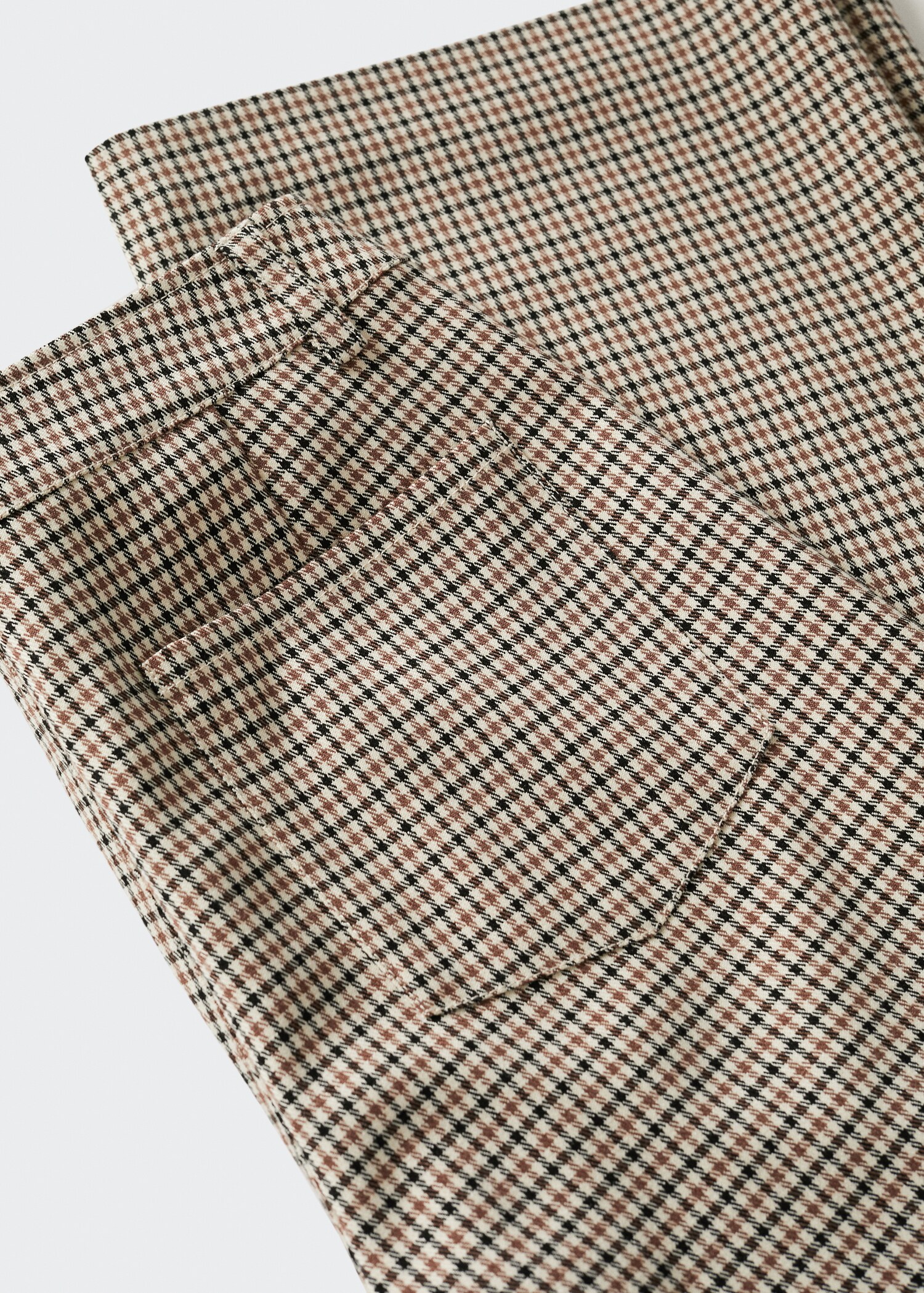 Pantalón recto cuadros - Detalle del artículo 8