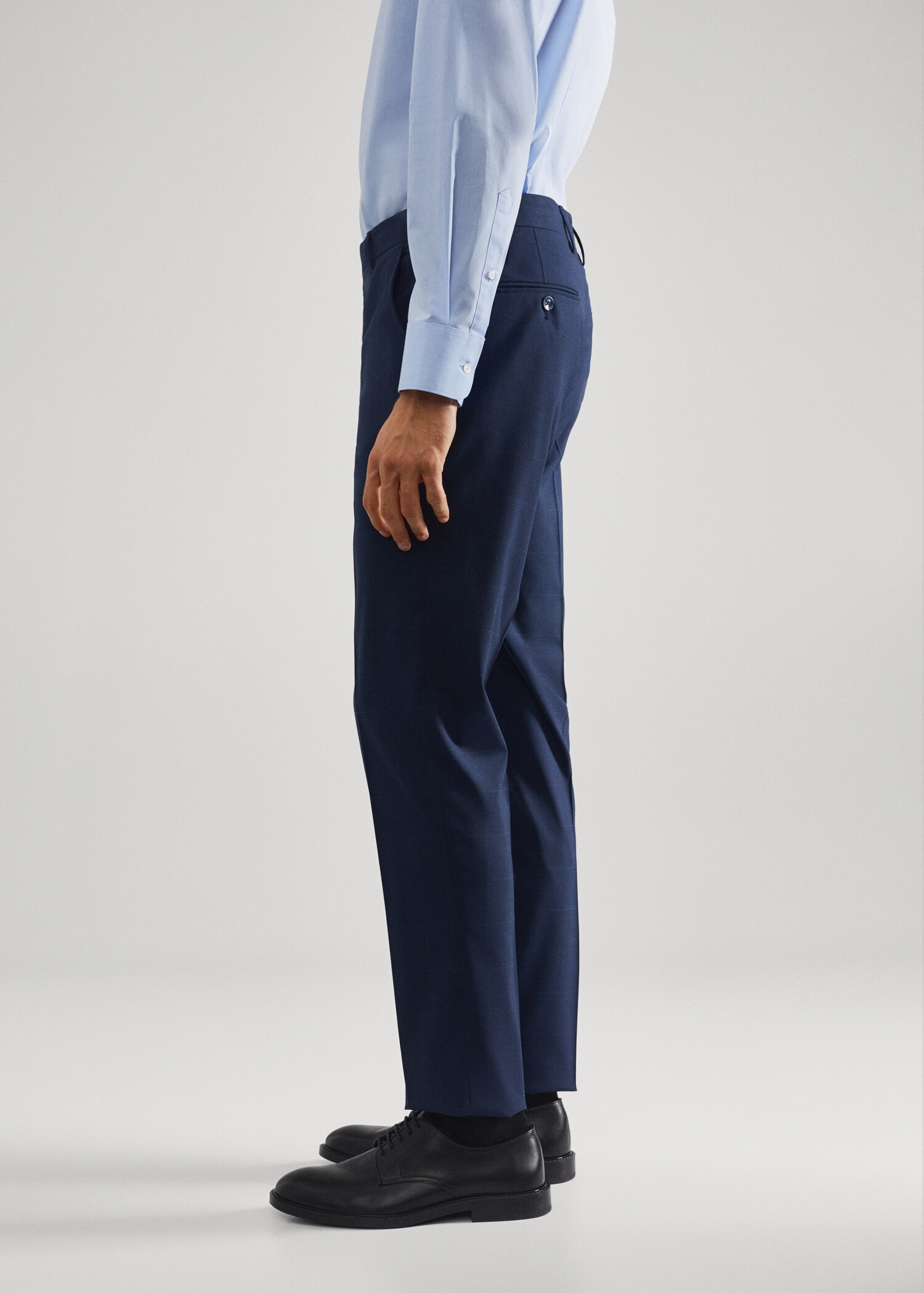 Karierte Slim Fit Anzughose - Detail des Artikels 6