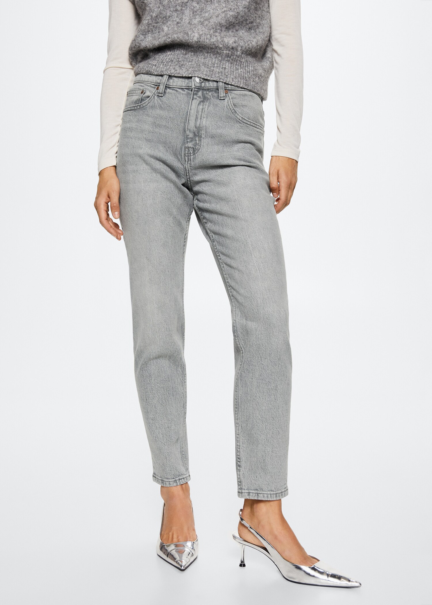 Mom comfort high-rise jeans - Medium plane