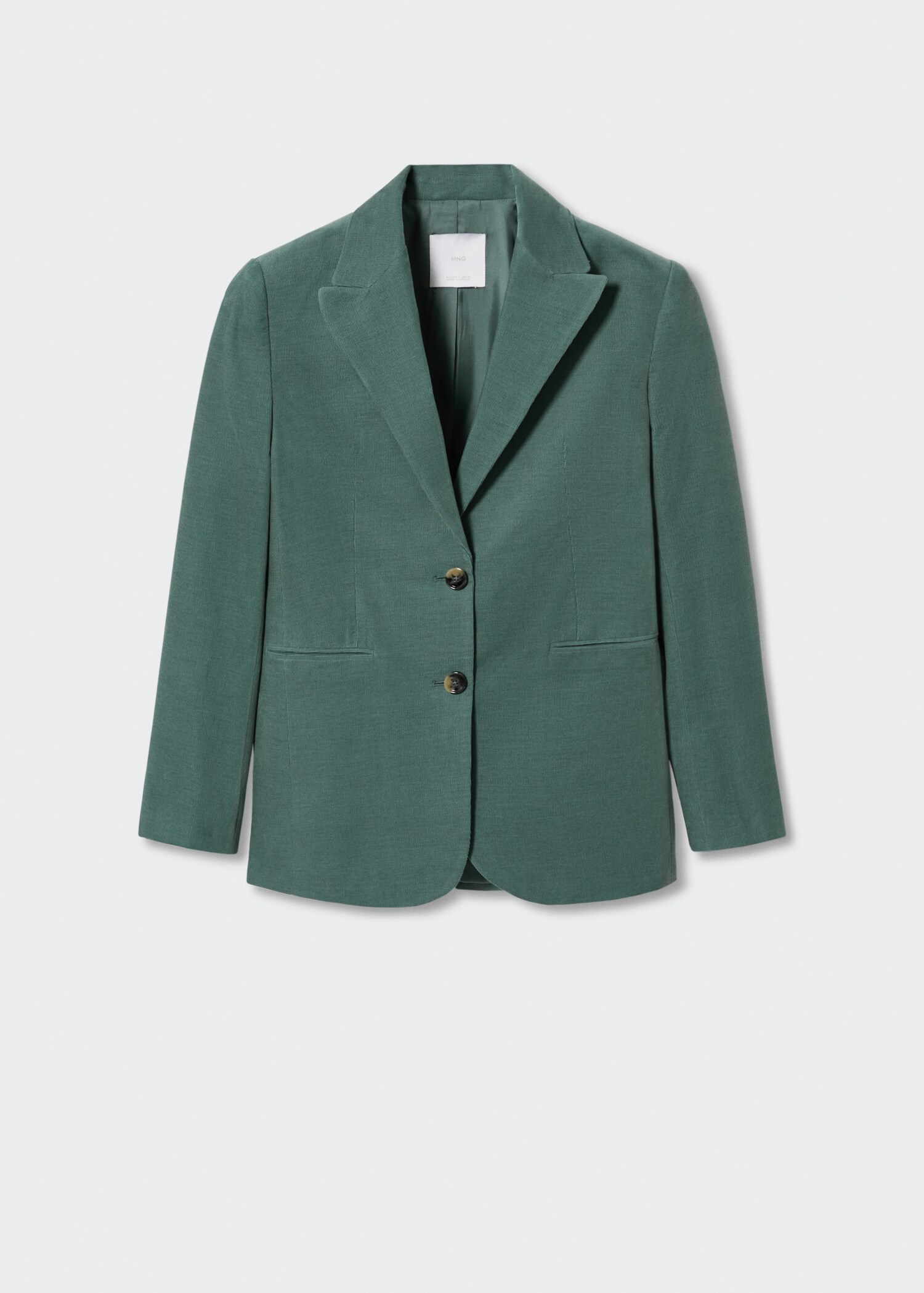 Blazer estruturado de microbombazina - Artigo sem modelo