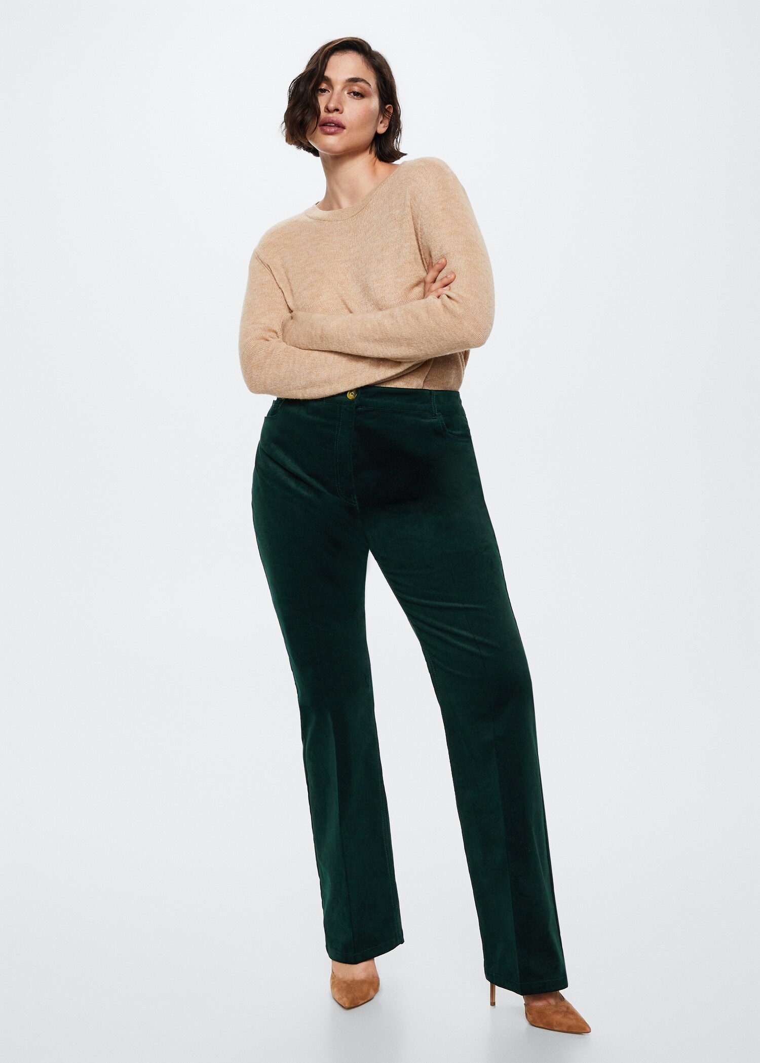Flared corduroy trousers - Details of the article 3